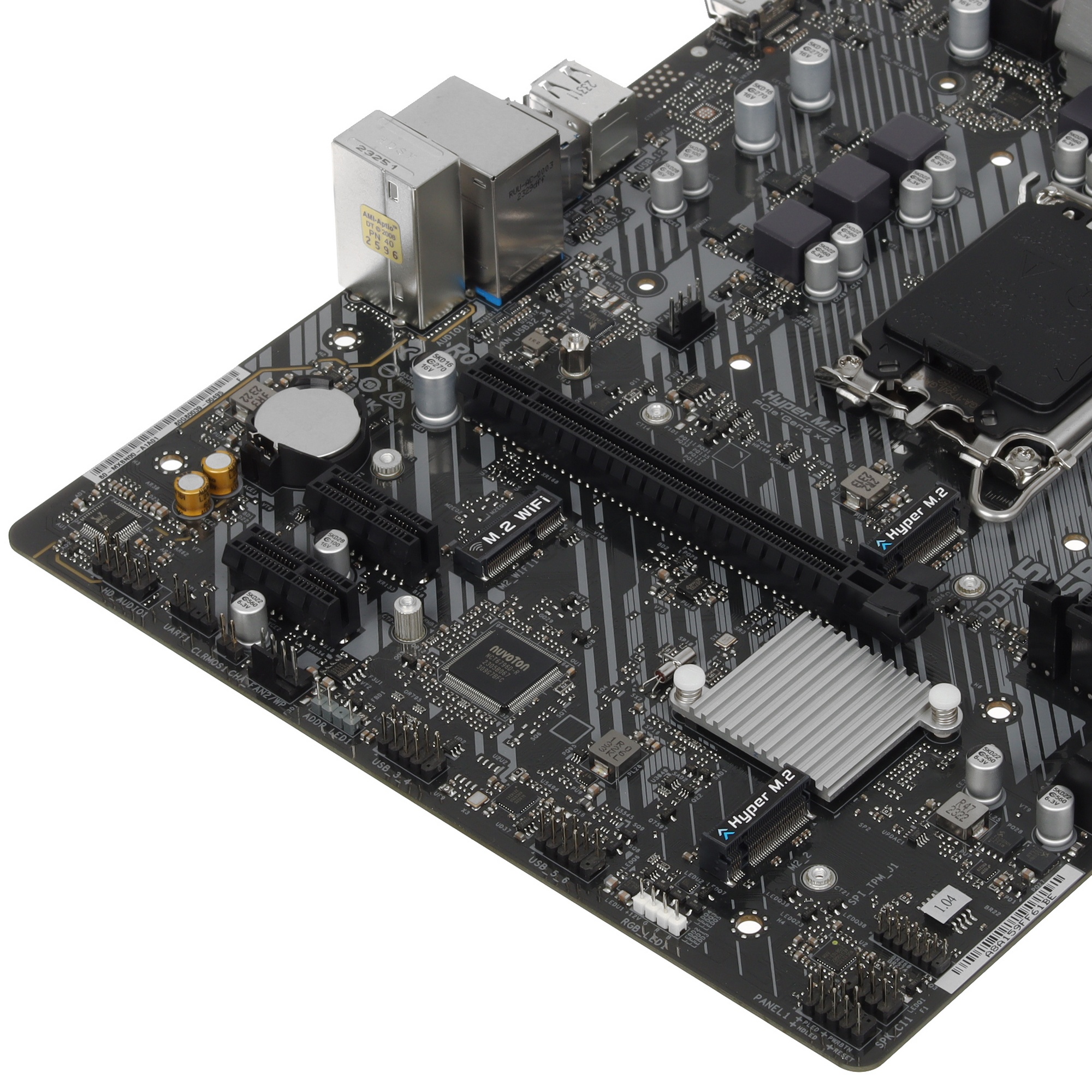 Материнская плата ASRock B760M-H2/M.2, LGA 1700, Intel B760, 2xDDR5, 4xSATA, 2xM.2, 1xPCIe 4.0 x16,