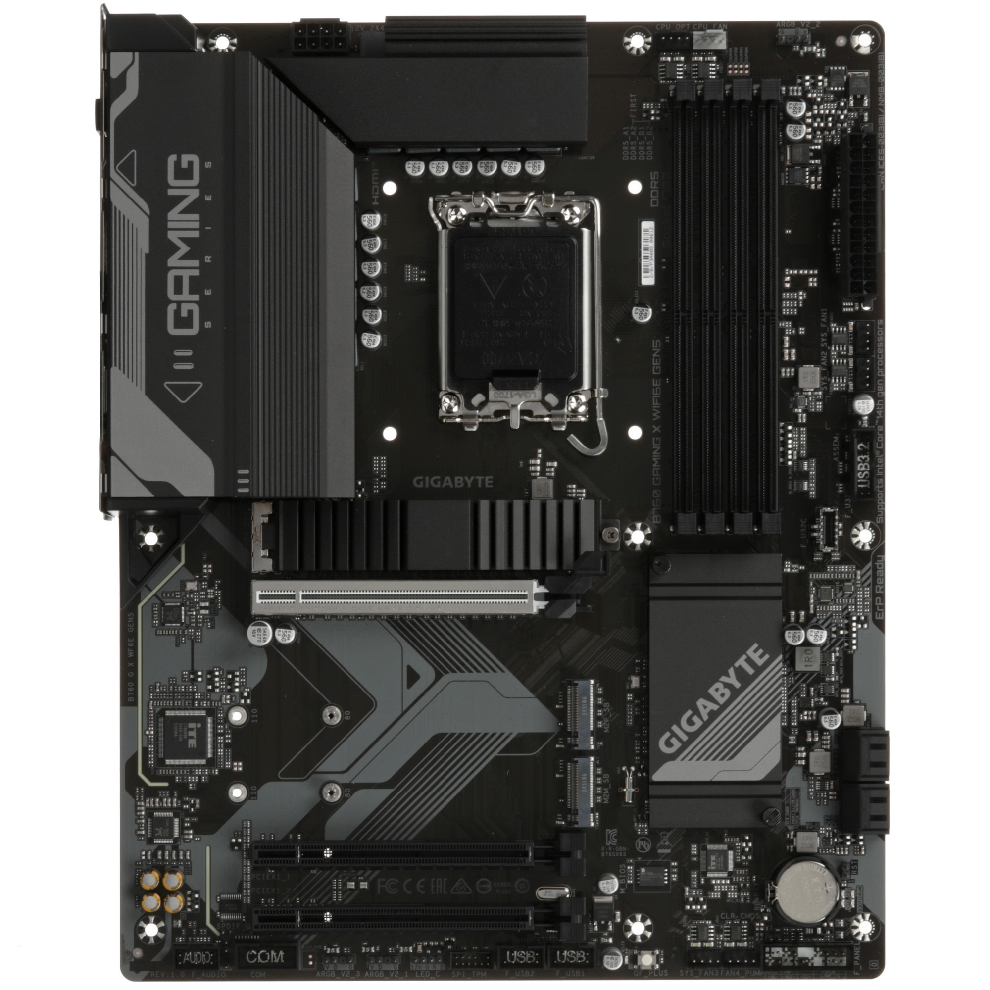 Материнская плата Gigabyte B760 GAMING X WIFI6E GEN5, LGA1700, Intel B760, 4xDDR5, 4xSATA, 3xM.2, 1x
