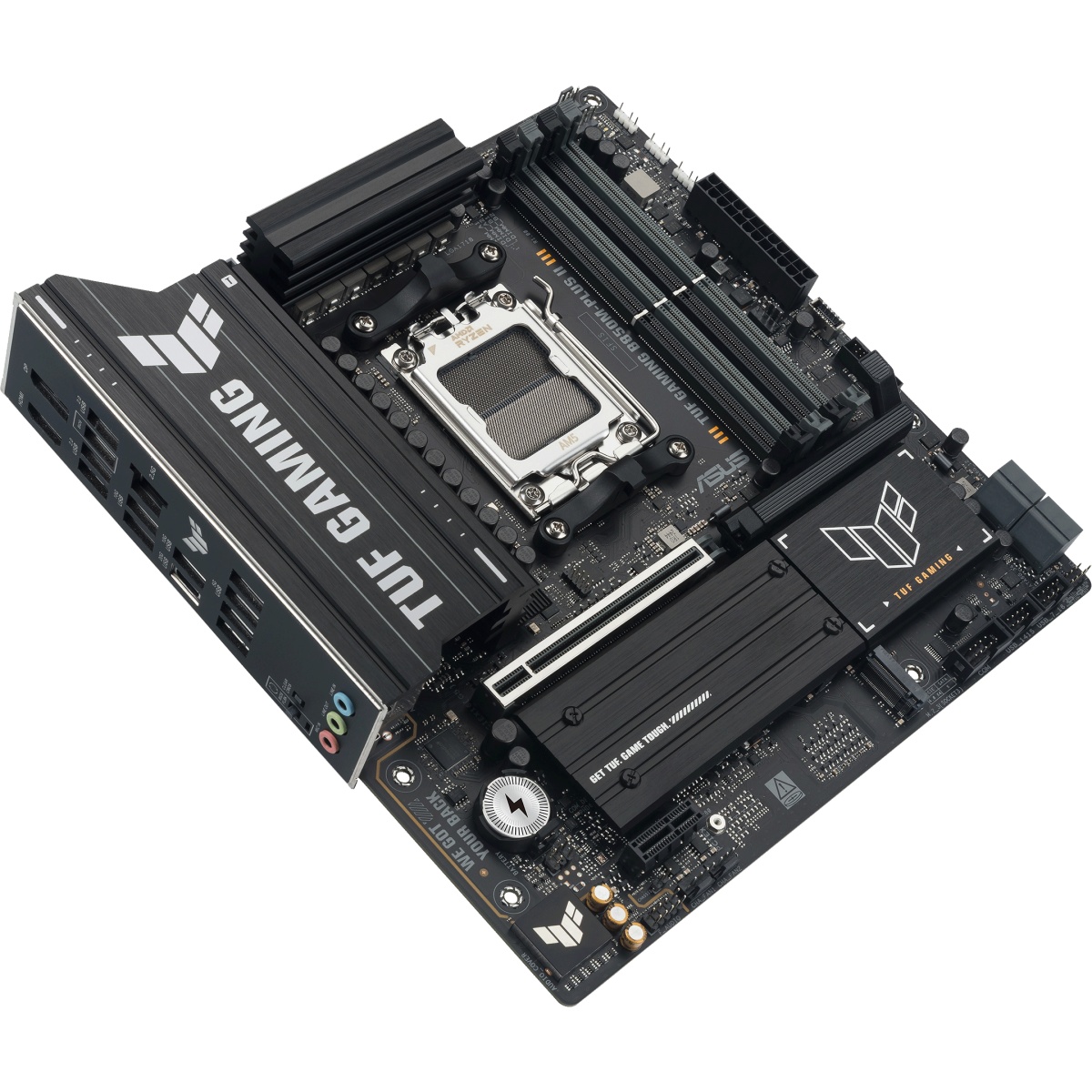 Материнская плата ASUS TUF GAMING B850M-PLUS II AM5 mATX 4хDDR5 PCIEx16 PCIEx1 USB-C DP HDMI 3xM.2 2