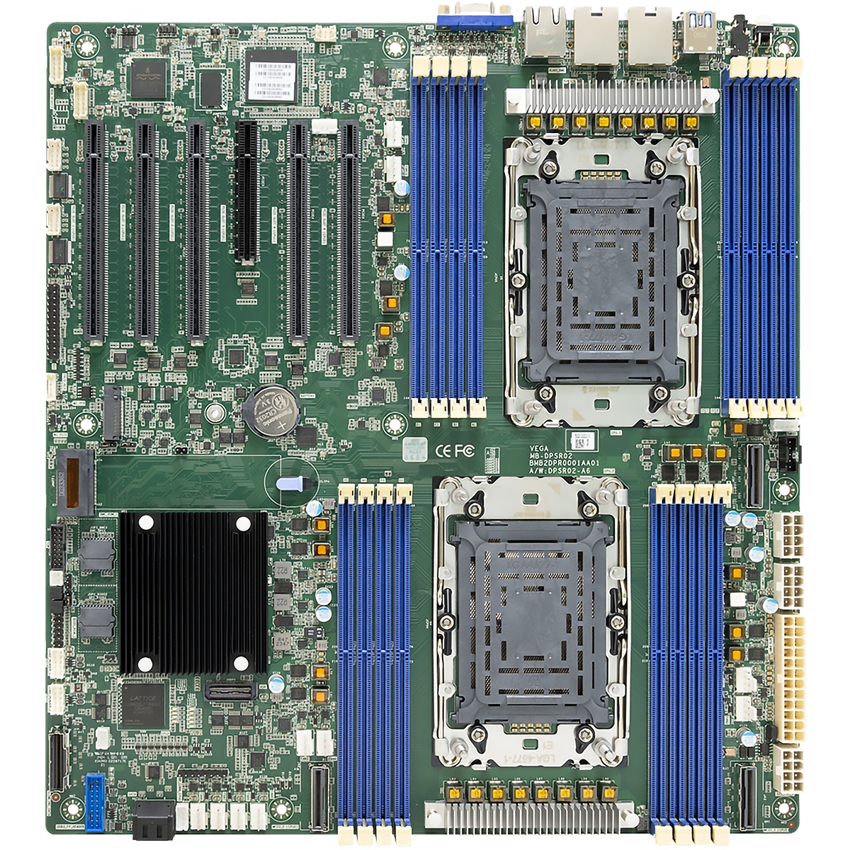 Материнская плата для сервера VEGA, EATX, Dual Intel Xeon Gen.4/Gen.5, DDR5 x16/ PCBA