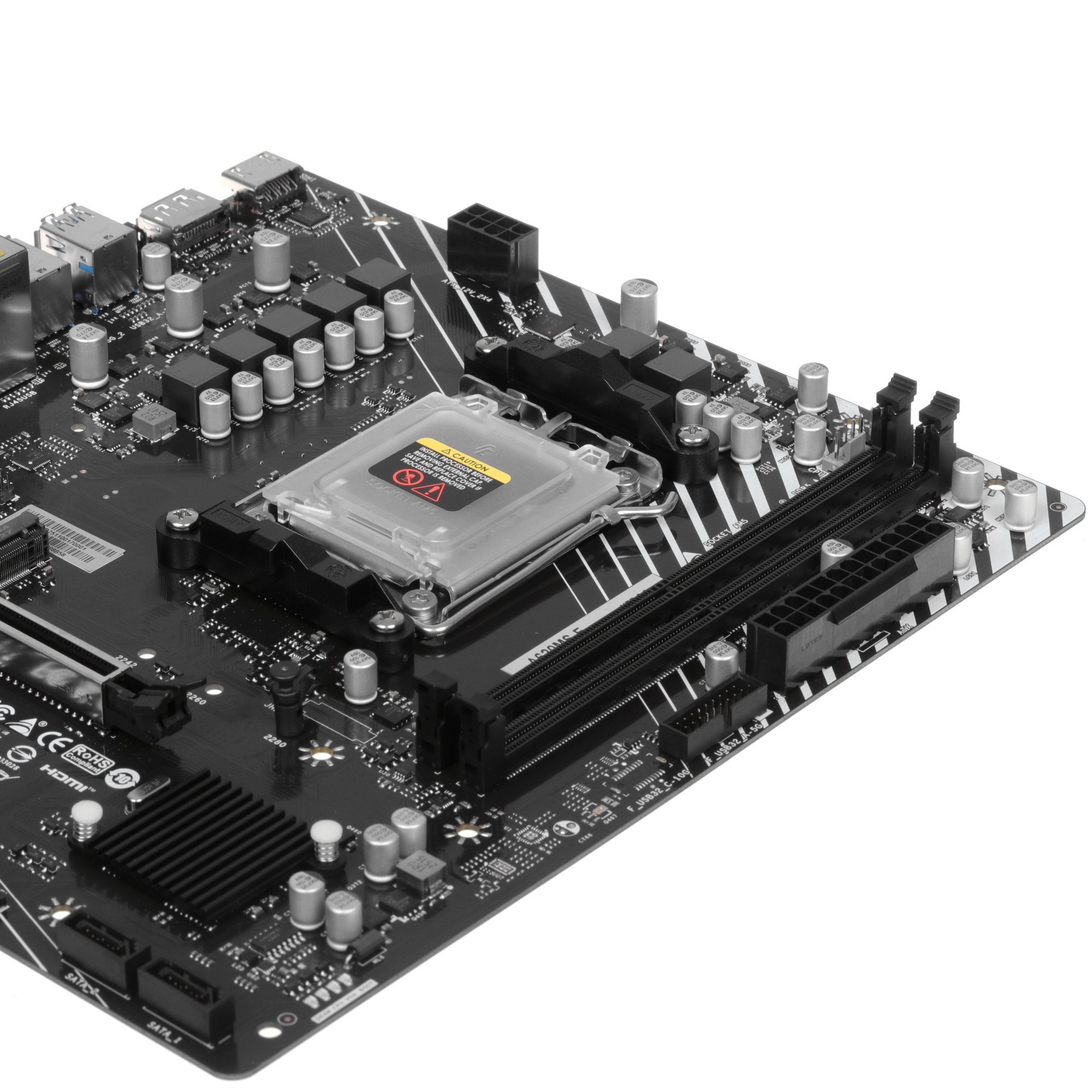 Материнская плата Biostar A620MS-E Socket AM5 AMD A620A 2xDDR5 mATX AC`97 8ch(7.1) GbLAN RAID+HDMI+D
