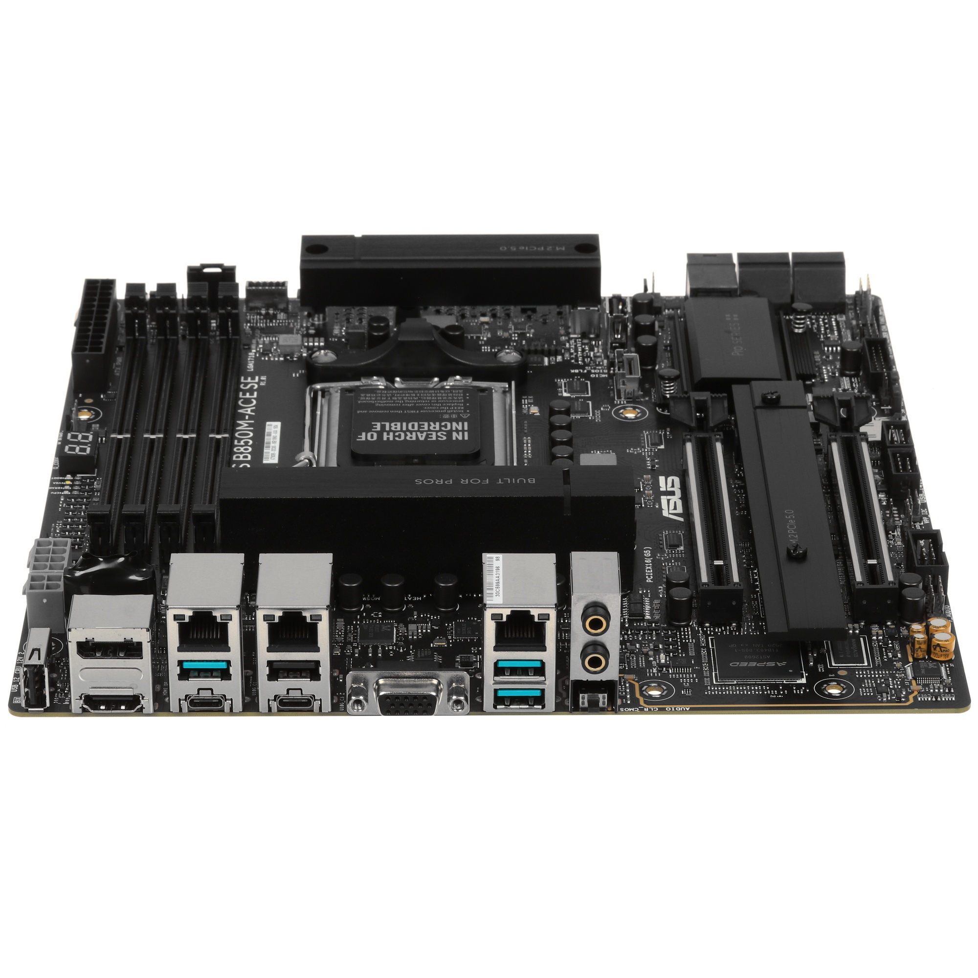 Материнская плата ASUS PRO WS B850M-ACE SE AM5 ATX 4xDDR5 2xPCIEx16 2xM.2 2хUSB-C DP HDMI VGA 10GLAN