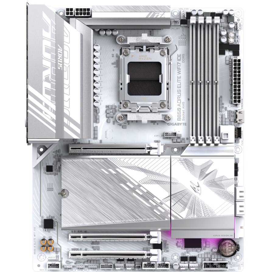Материнская плата GigaByte B850 Aorus Elite WiFi7 Ice rev. 1.1