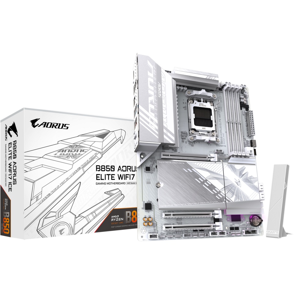 Материнская плата GigaByte B850 Aorus Elite WiFi7 Ice rev. 1.1