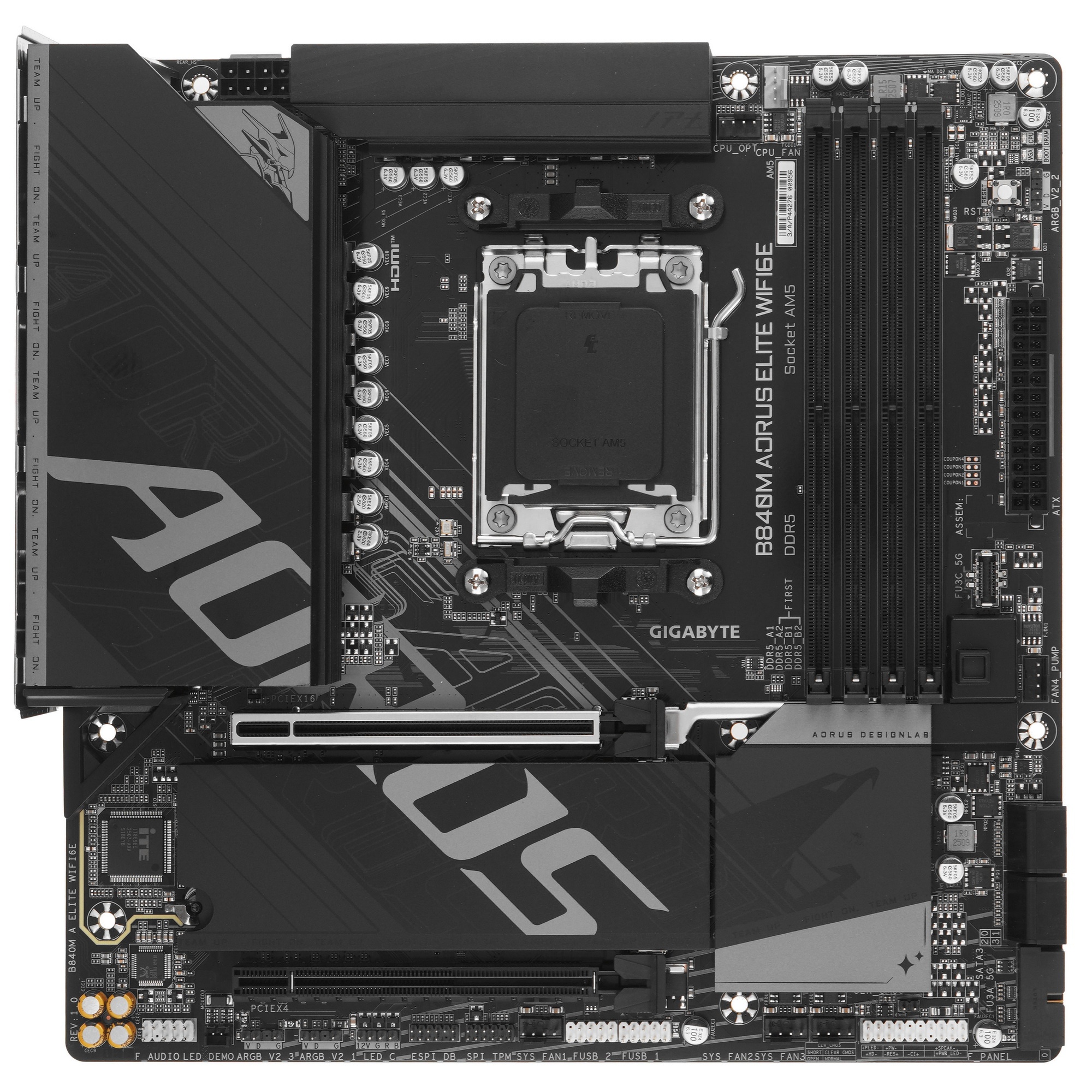 Материнская плата Gigabyte B840M AORUS ELITE WIFI6E, RTL