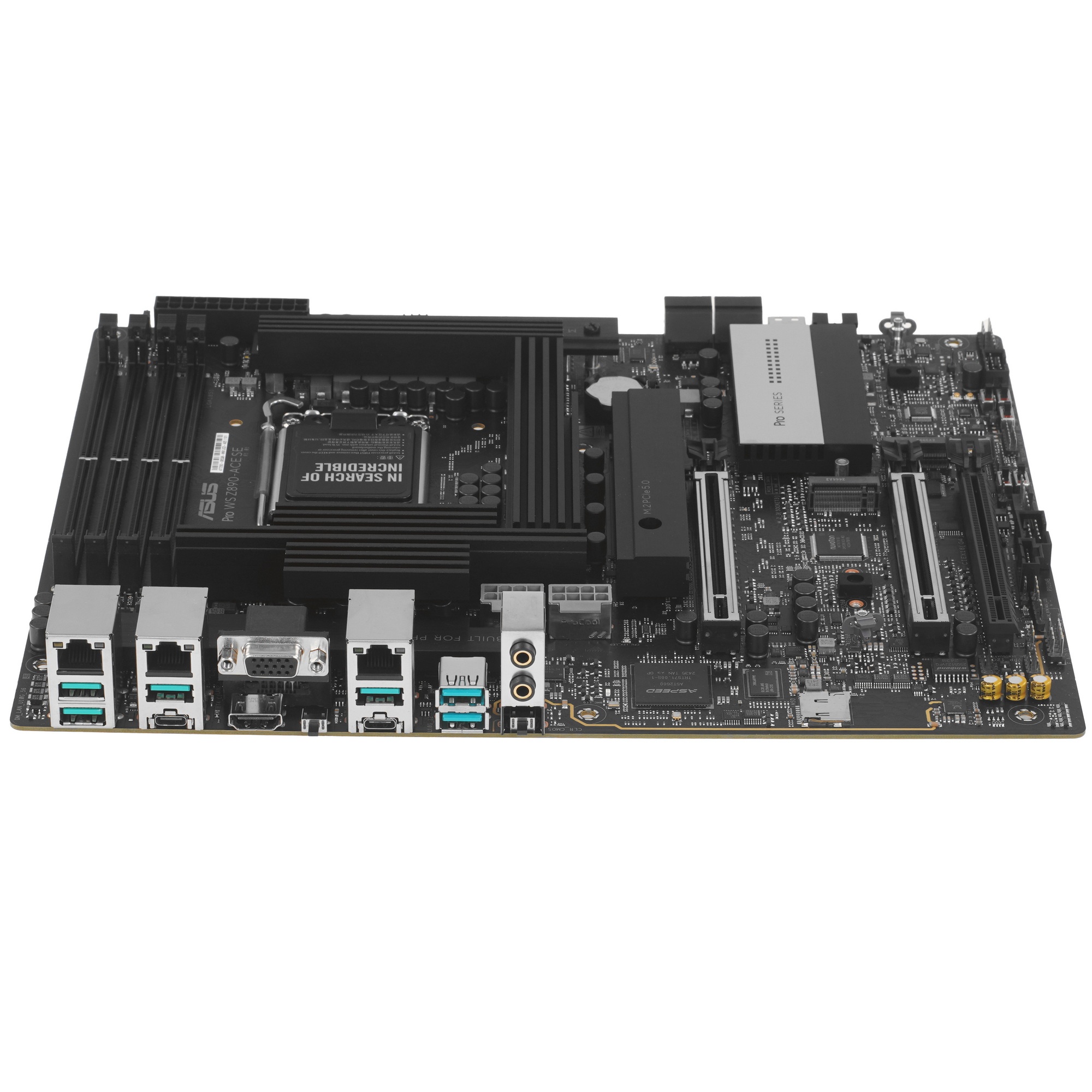 Материнская плата ASUS PRO WS Z890-ACE SE LGA1851 ATX 4хDDR5 3xPCIEx16 4xM.2 Thunderbolt USB-C HDMI