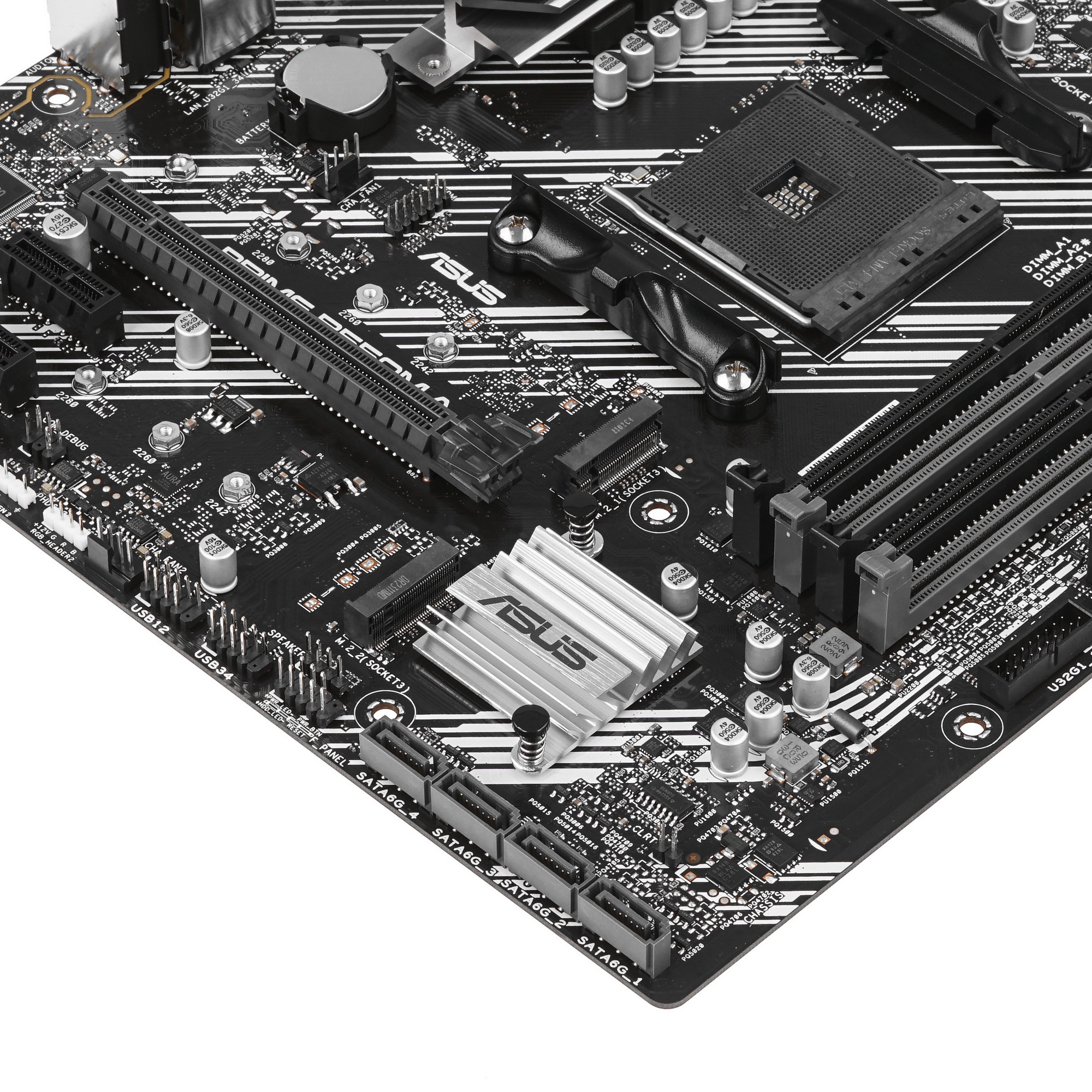 Материнская плата ASUS PRIME B550M-A, AM4, AMD B550, 4xDDR4, 4xSATA, 2xM.2, 1xPCIe 4.0 x16, 2xPCIe x