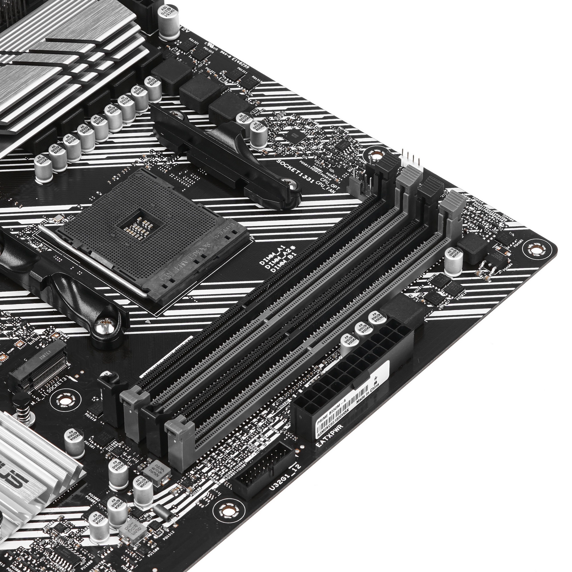 Материнская плата ASUS PRIME B550M-A, AM4, AMD B550, 4xDDR4, 4xSATA, 2xM.2, 1xPCIe 4.0 x16, 2xPCIe x