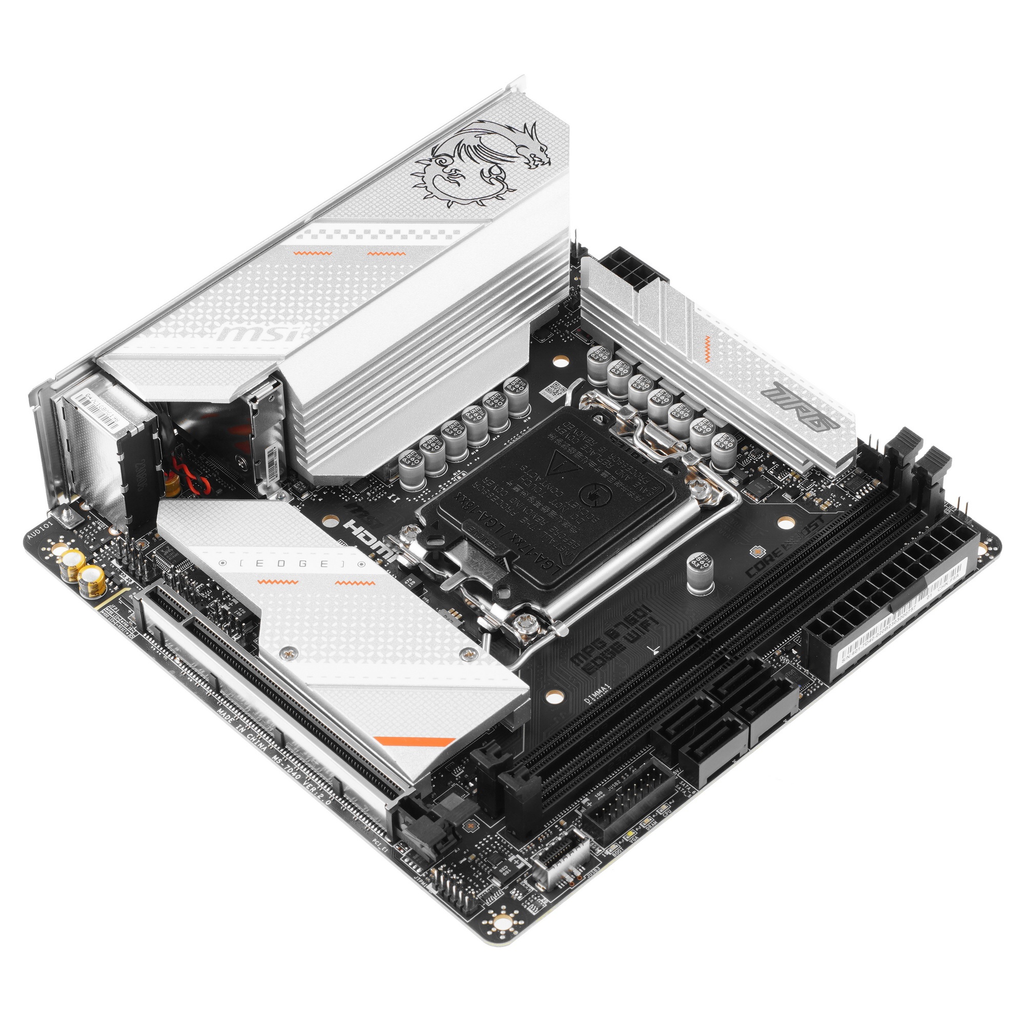 Материнская плата MSI MPG B760I EDGE WIFI, LGA 1700, Intel B760, 2xDDR5, 4xSATA, 2xM.2, 1xPCIe 5.0 x