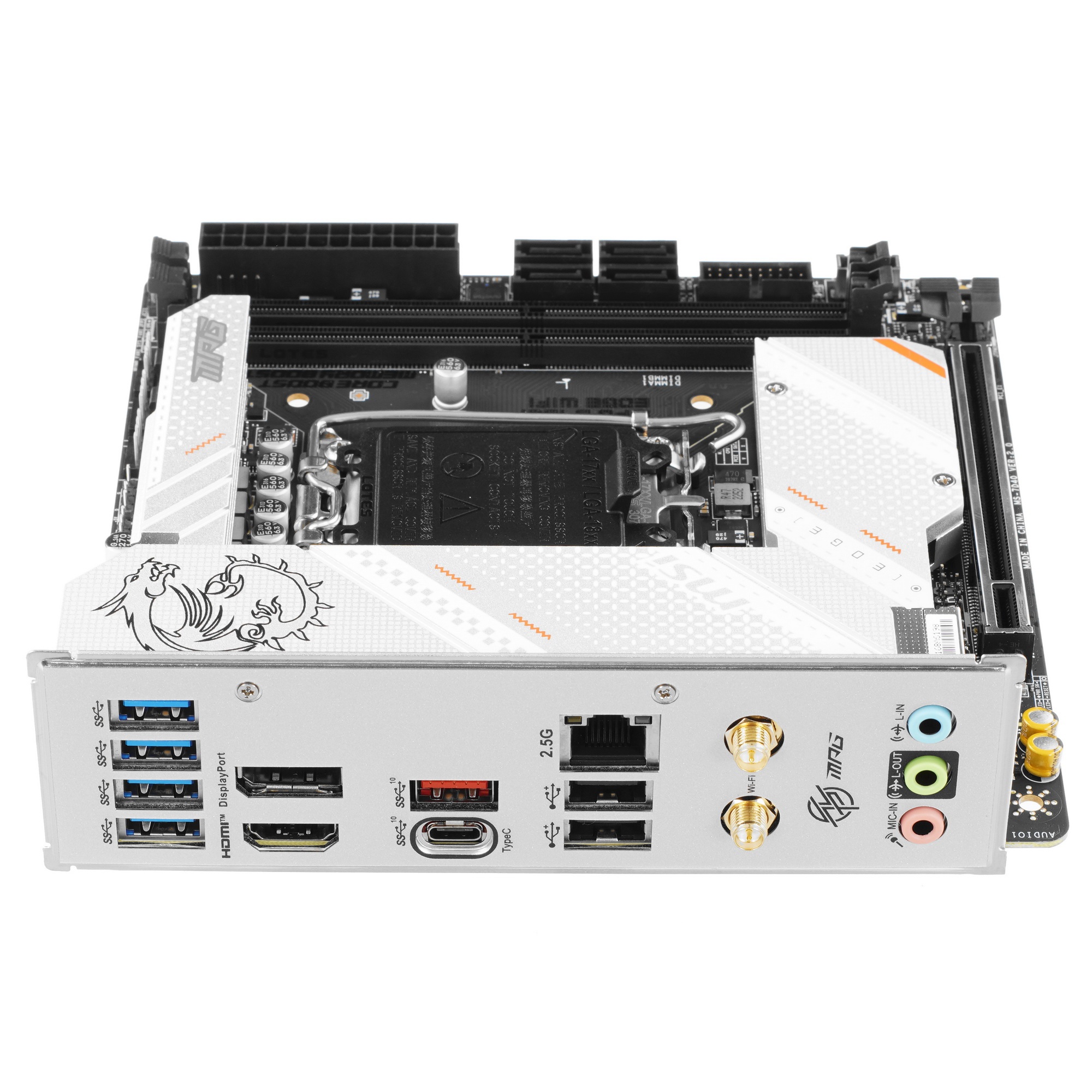 Материнская плата MSI MPG B760I EDGE WIFI, LGA 1700, Intel B760, 2xDDR5, 4xSATA, 2xM.2, 1xPCIe 5.0 x
