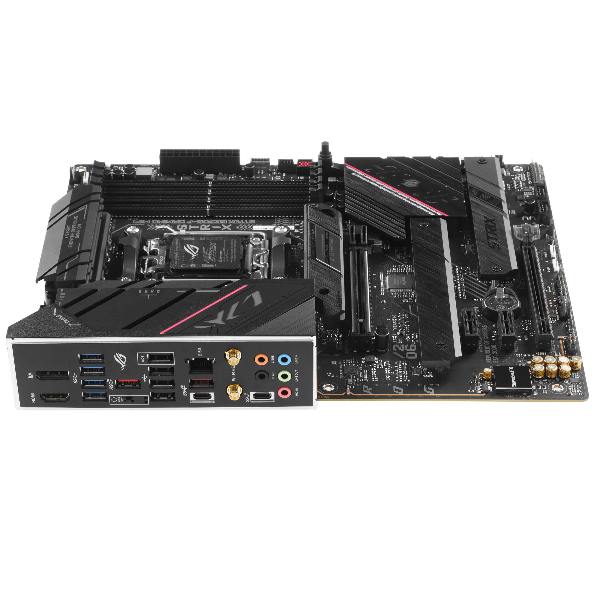Материнская плата ASUS ROG STRIX B650E-F GAMING WIFI, AM5, AMD B650, 4xDDR5, 4xSATA, 3xM.2, 1xPCI-E