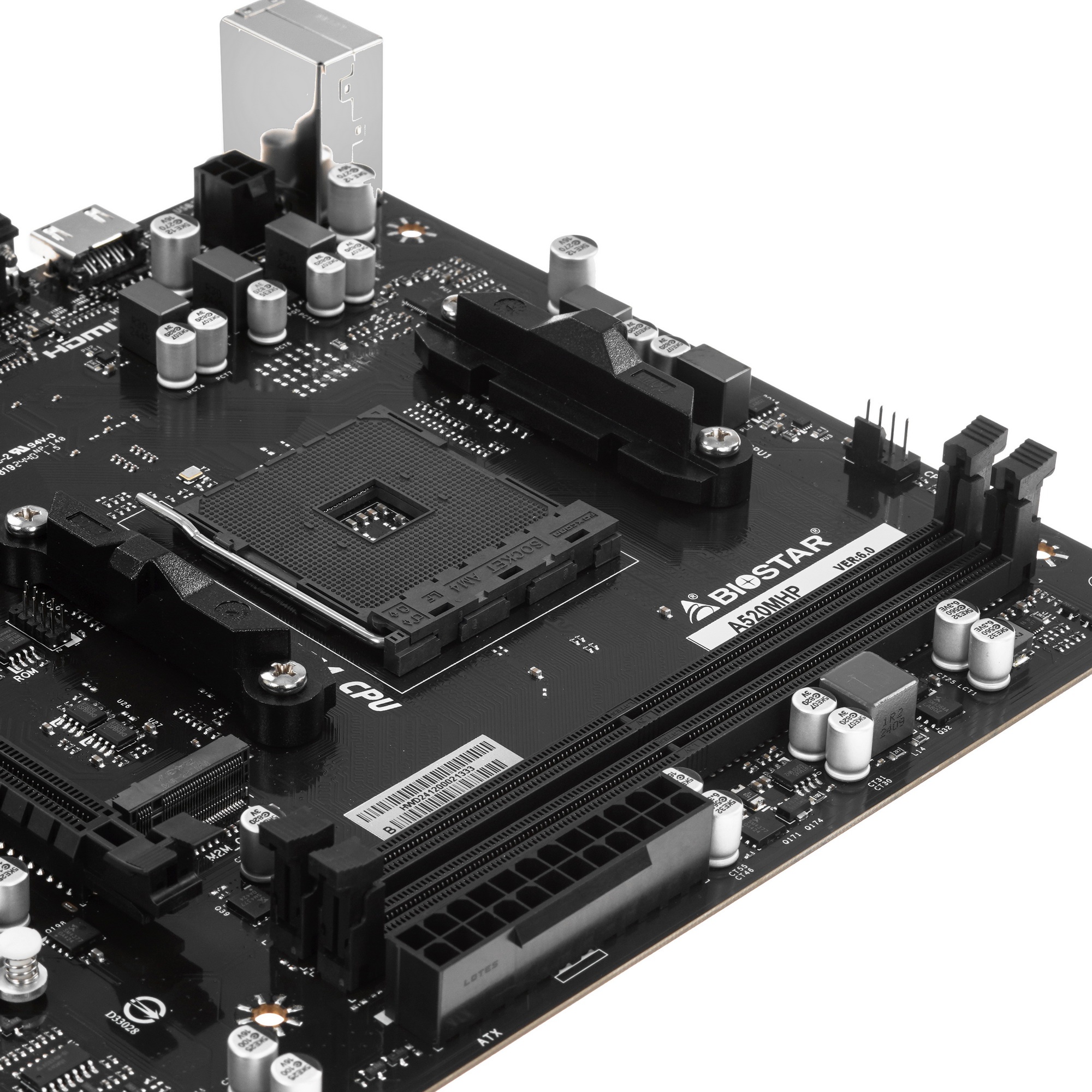 Материнская плата Biostar A520MHP, AM4, AMD A520, 2xDDR4, 4xSATA, 1xM.2, 1xPCI-E 3.0 x16, 2xPCI-E x1