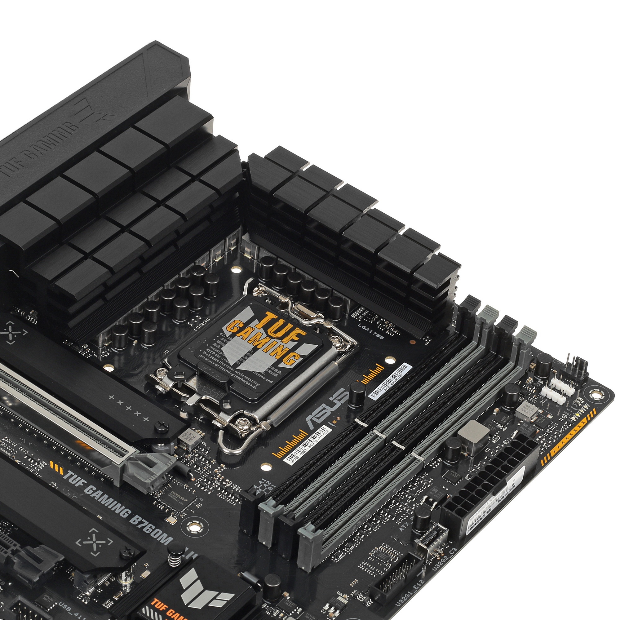 Материнская плата ASUS TUF GAMING B760M-PLUS, LGA 1700, Intel B760, 4xDDR5, 4xSATA, 2xM.2, 1xPCIe 5.