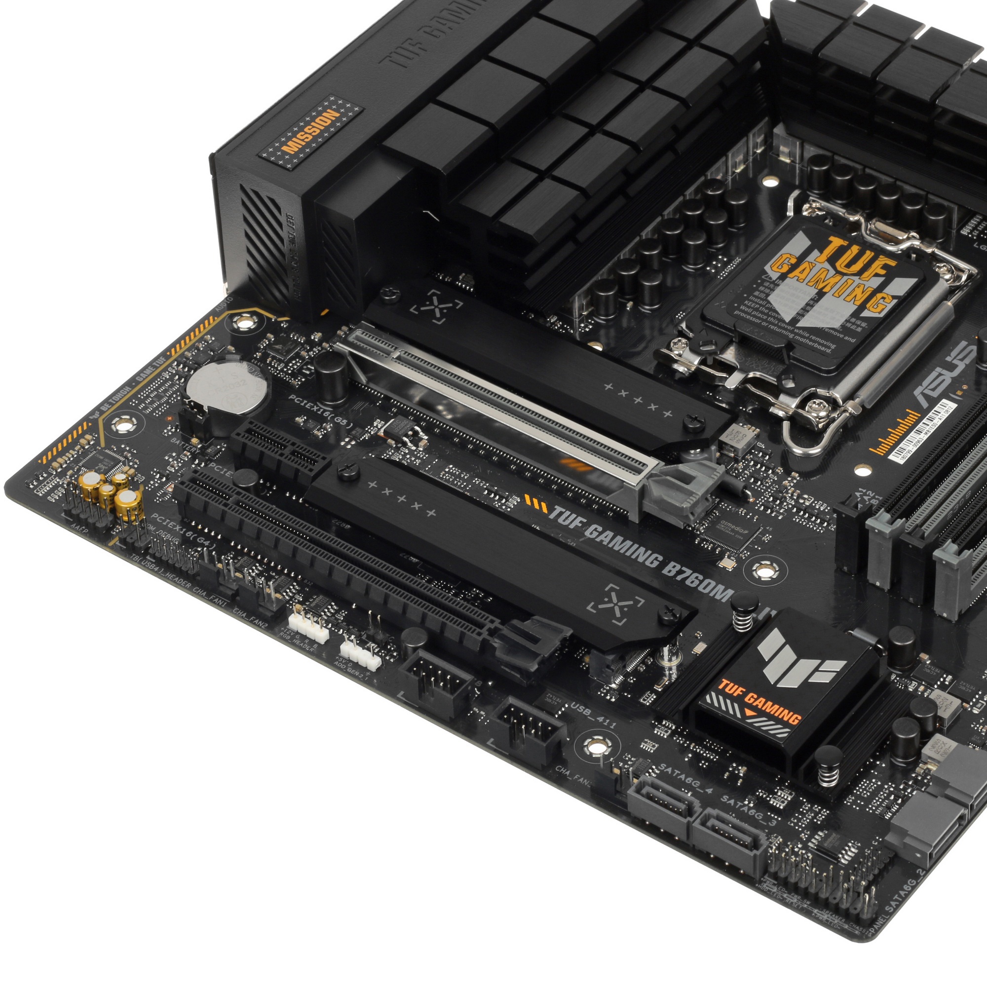 Материнская плата ASUS TUF GAMING B760M-PLUS, LGA 1700, Intel B760, 4xDDR5, 4xSATA, 2xM.2, 1xPCIe 5.