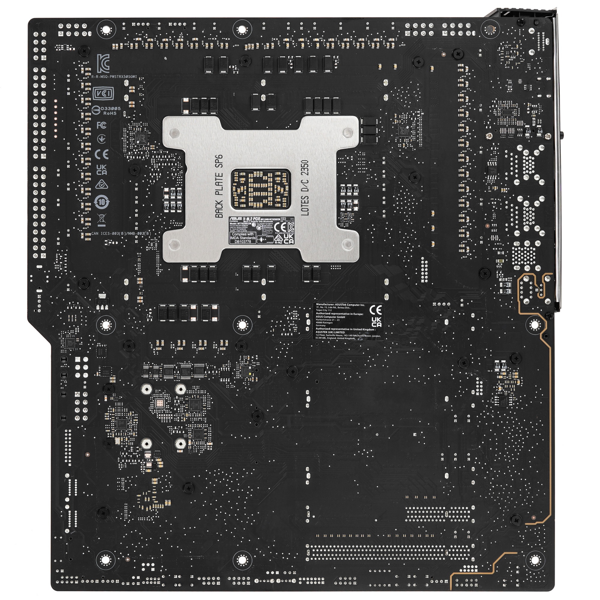 Материнская плата ASUS Pro WS TRX50-SAGE WIFI, sTR5, AMD TRX50, 4xDDR5, 4xSATA, 3xM.2, 1xSlimSAS, 1x