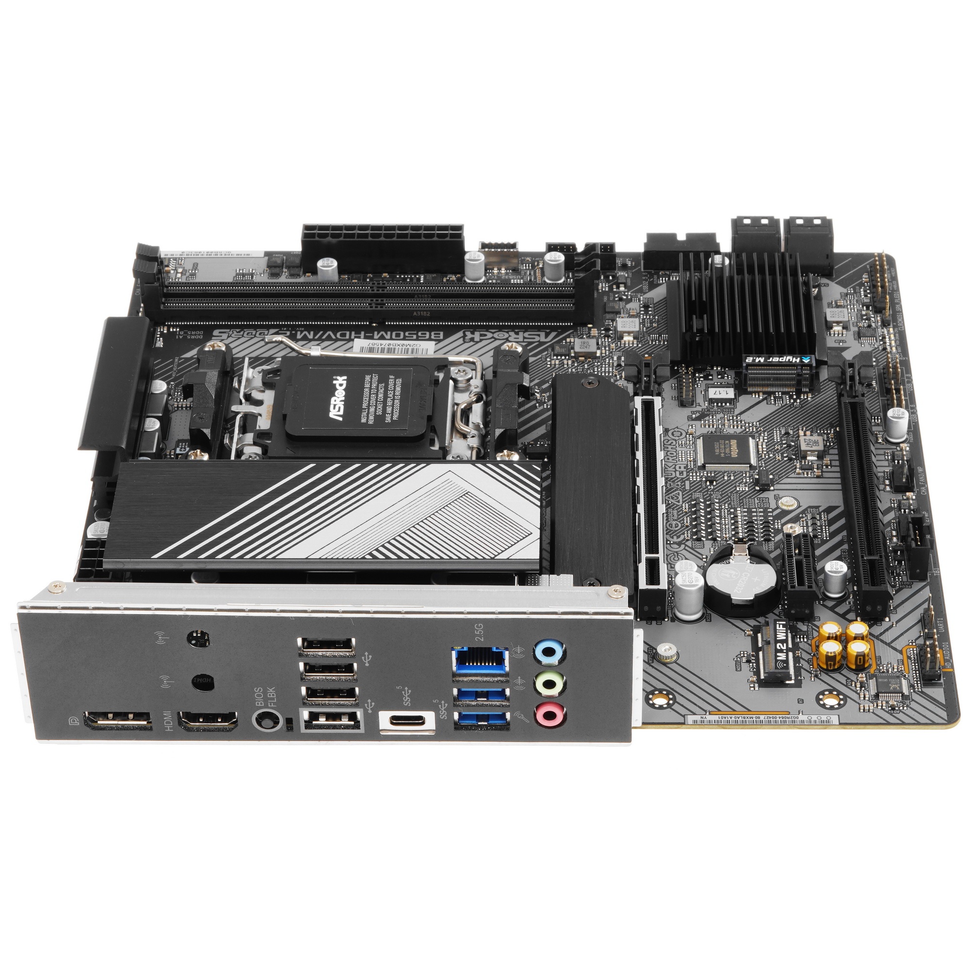 Материнская плата ASRock B650M-HDV/M.2, Socket AM5, AMD B650, 2xDDR5-5200, HDMI+DP, 2xPCI-Ex16, 1xPC