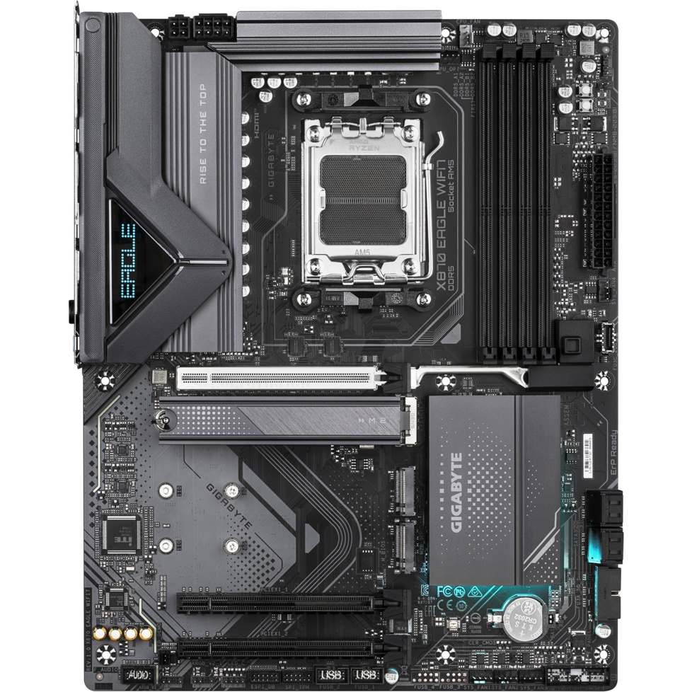 Материнская плата Gigabyte OEM X870 EAGLE WIFI7, Socket AM5, AMD X870, 4xDDR5-5200, HDMI, 3xPCI-Ex16