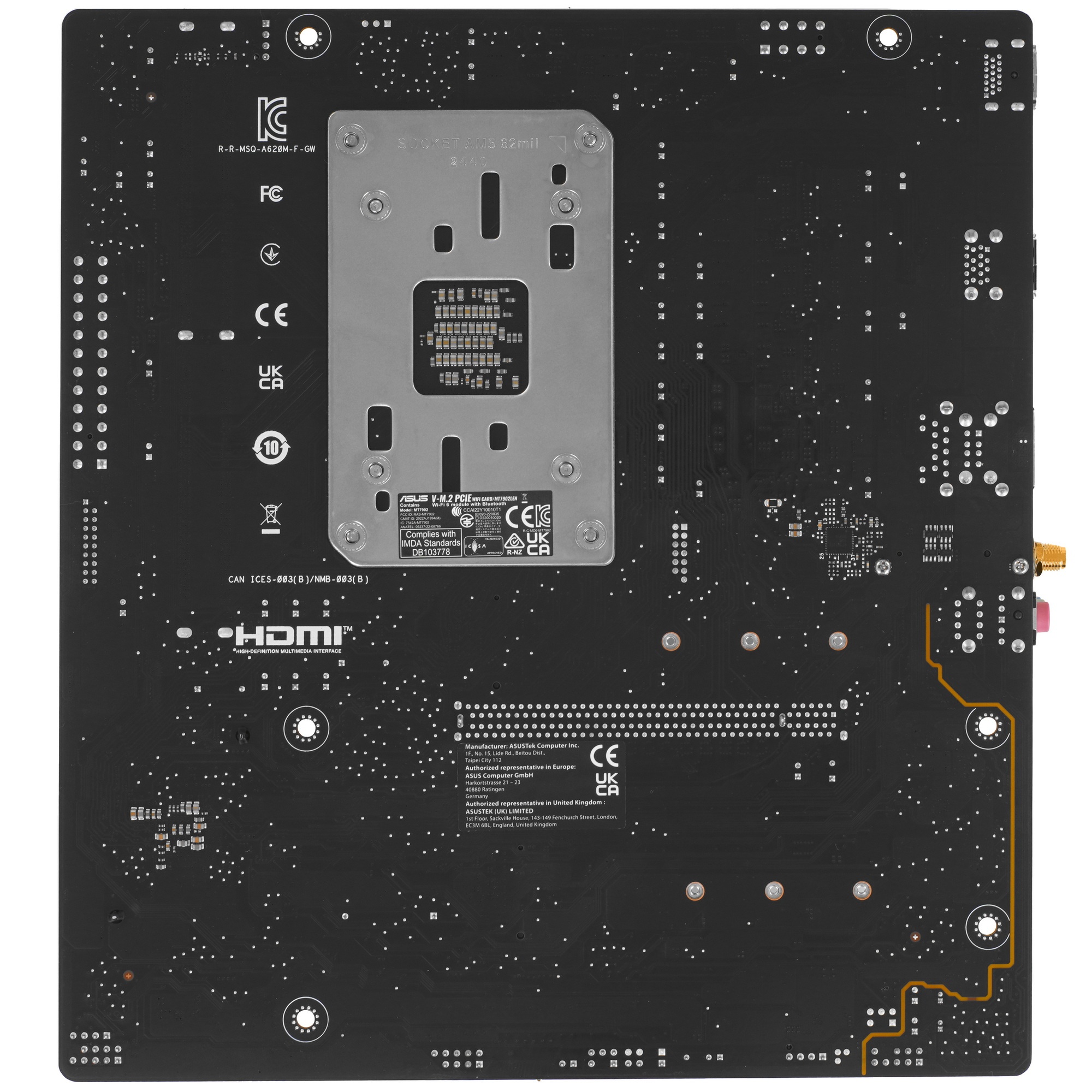 Материнская плата ASUS A620M-F GAMING WIFI (AM5/A620/2xDDR5/mATX/RAID/HDMI/2xUSB 2.0/2xUSB 3.1) (A62