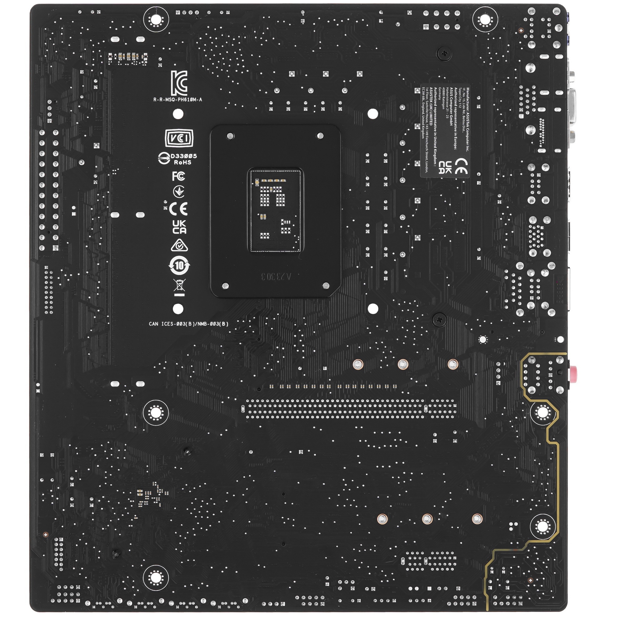 Материнская плата ASUS PRIME H610M-A-CSM, LGA 1700, Intel H610, 2xDDR5, 4xSATA, 2xM.2 PCIe 3.0 (x2,