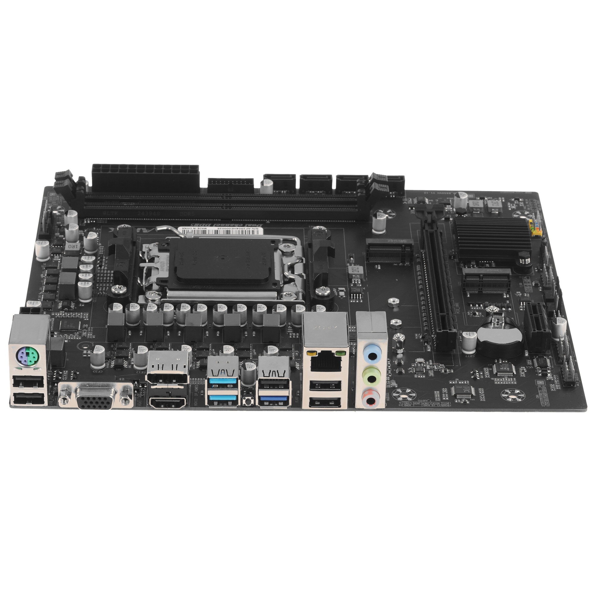 Материнская плата AFOX B650D5-MA-V2, AM5, AMD B650, 2xDDR5, 4xSATA, 1xM.2, 1xPCIe 4.0 x16, 1xPCIe x1
