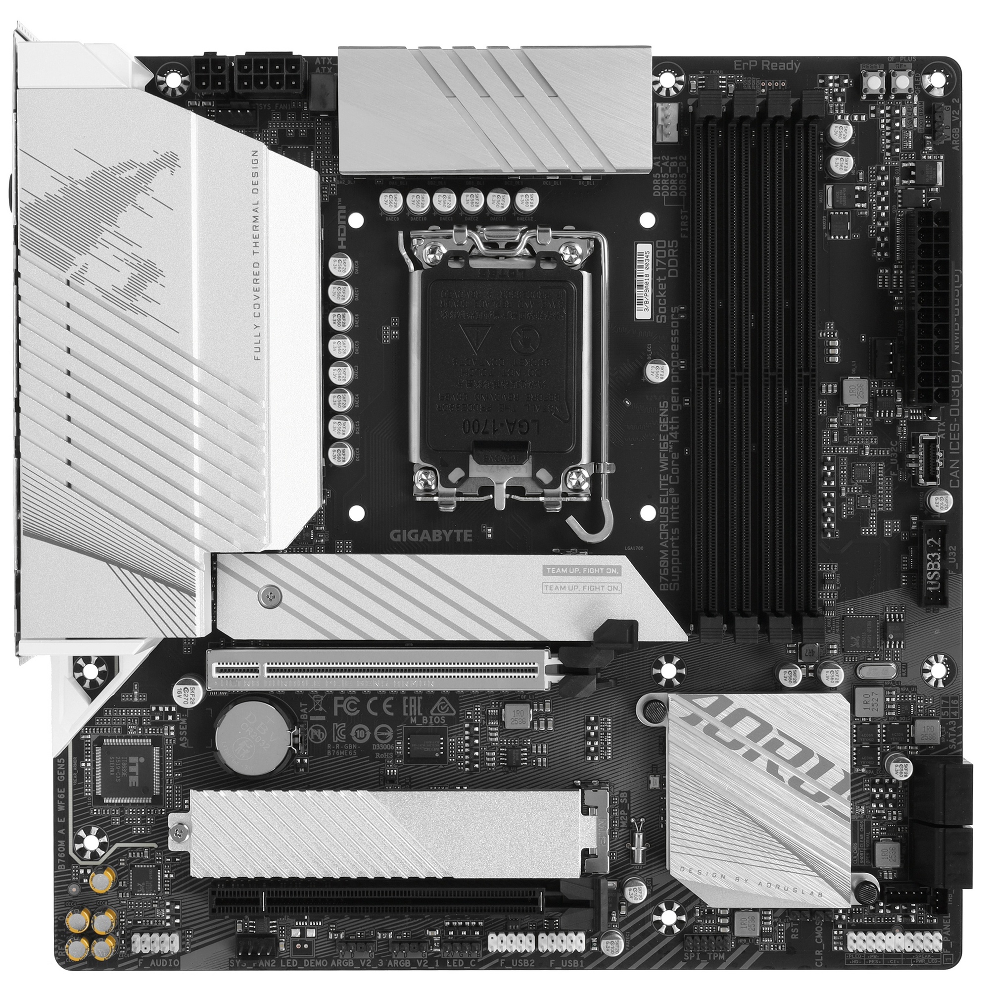 Материнская плата Gigabyte B760M AORUS ELITE WIFI6E GEN5,