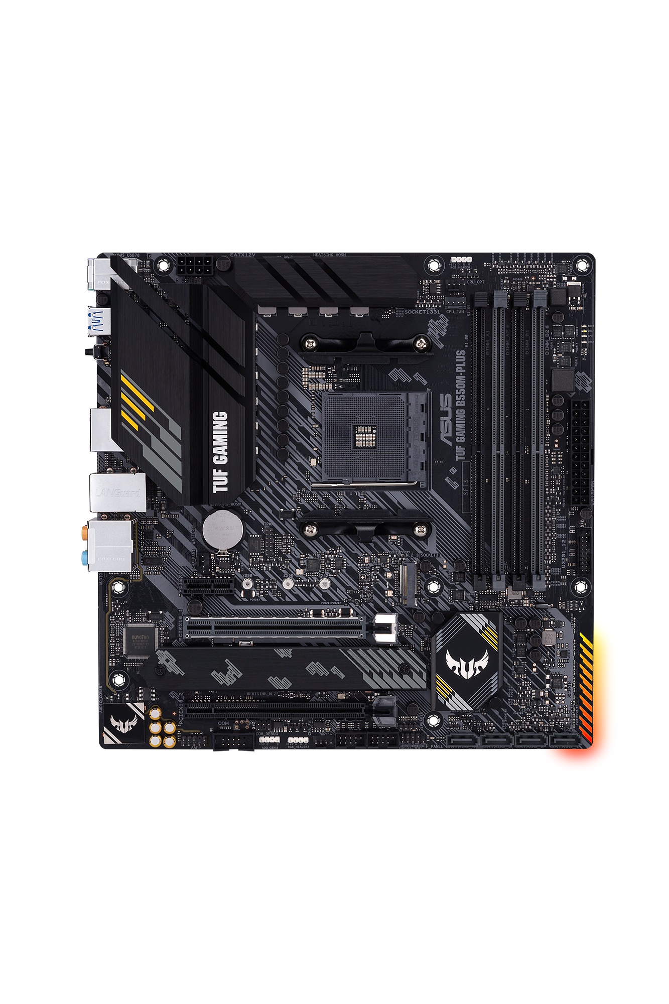 Материнская плата mATX ASUS TUF GAMING B5M-PLUS (AM4, AMD B5, 4*DDR4(40), 4*SATA 6G RAID, 2*M.2, 3*P
