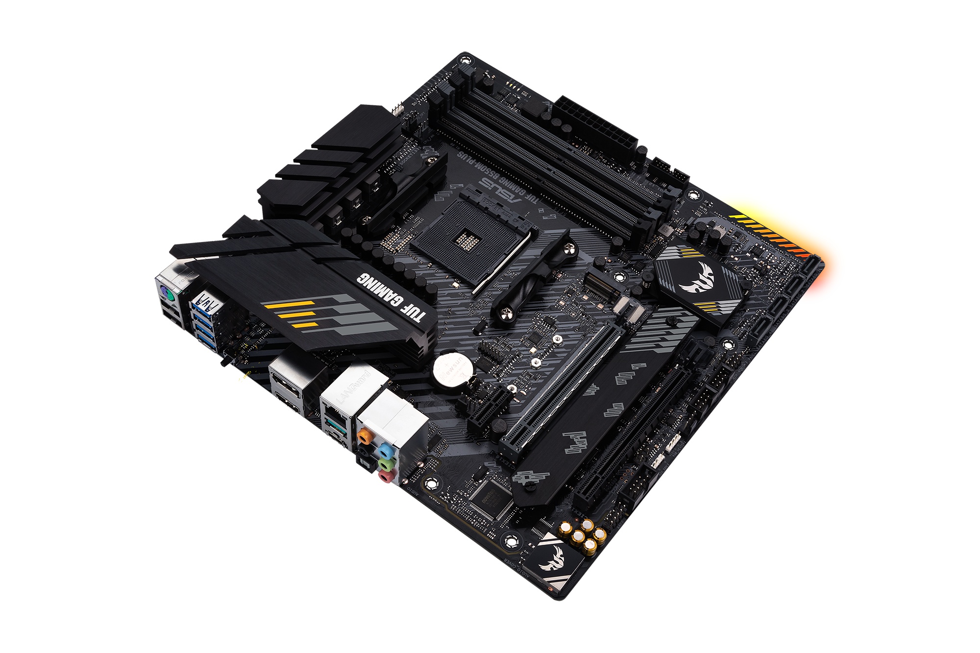 Материнская плата mATX ASUS TUF GAMING B5M-PLUS (AM4, AMD B5, 4*DDR4(40), 4*SATA 6G RAID, 2*M.2, 3*P