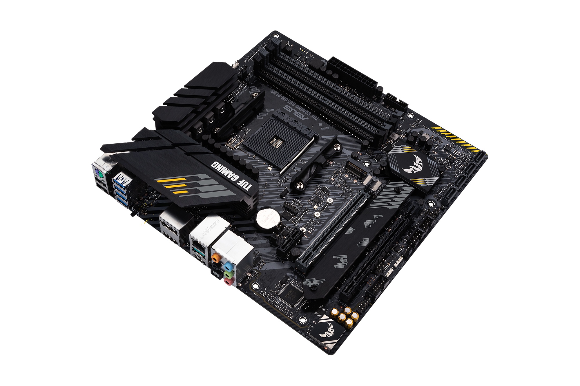 Материнская плата mATX ASUS TUF GAMING B5M-PLUS (AM4, AMD B5, 4*DDR4(40), 4*SATA 6G RAID, 2*M.2, 3*P