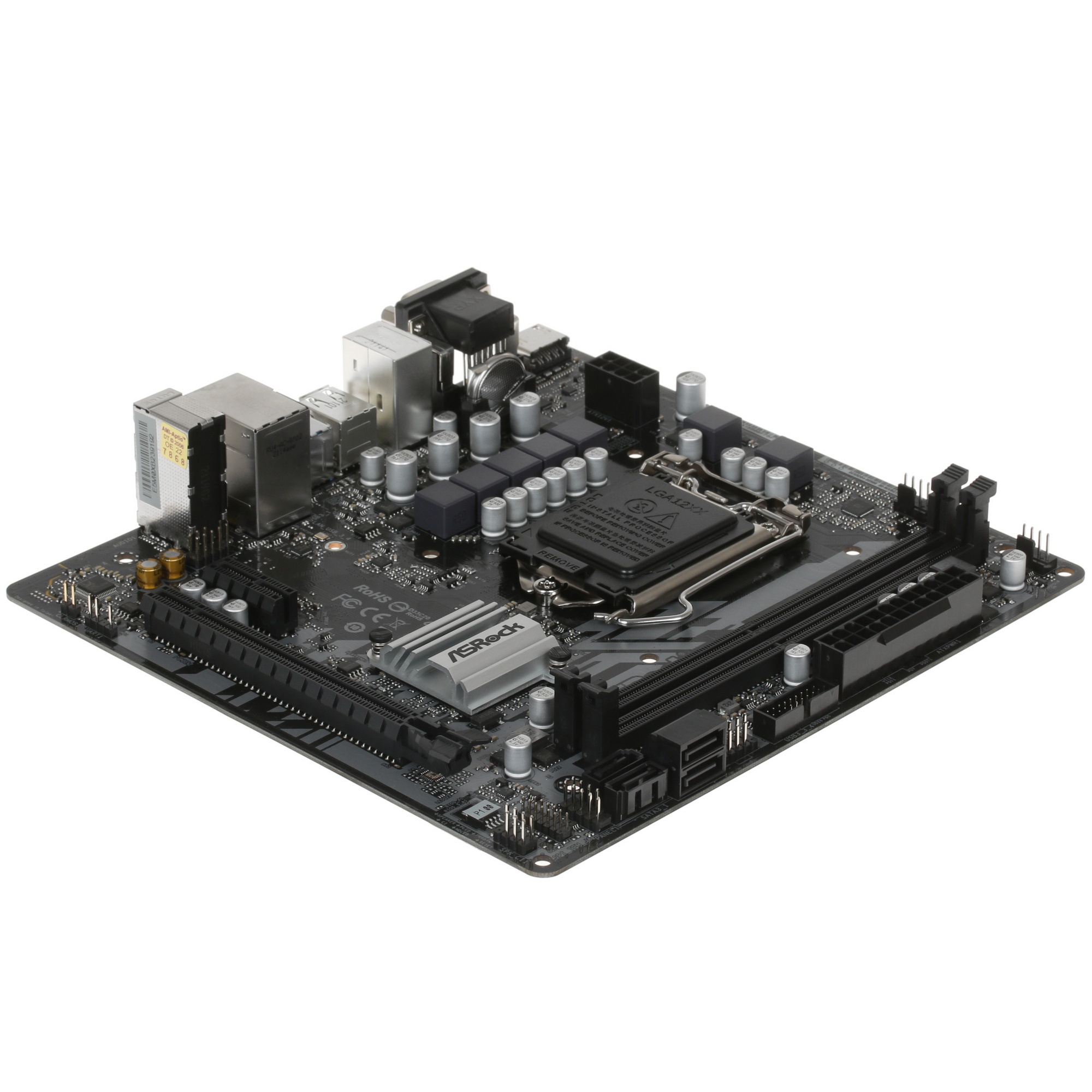 Материнская плата ASRock H510M-HVS R2.0, LGA 1200, Intel H510, 2xDDR4, 4xSATA, 1xPCIe 4.0 x16, 1xPCI