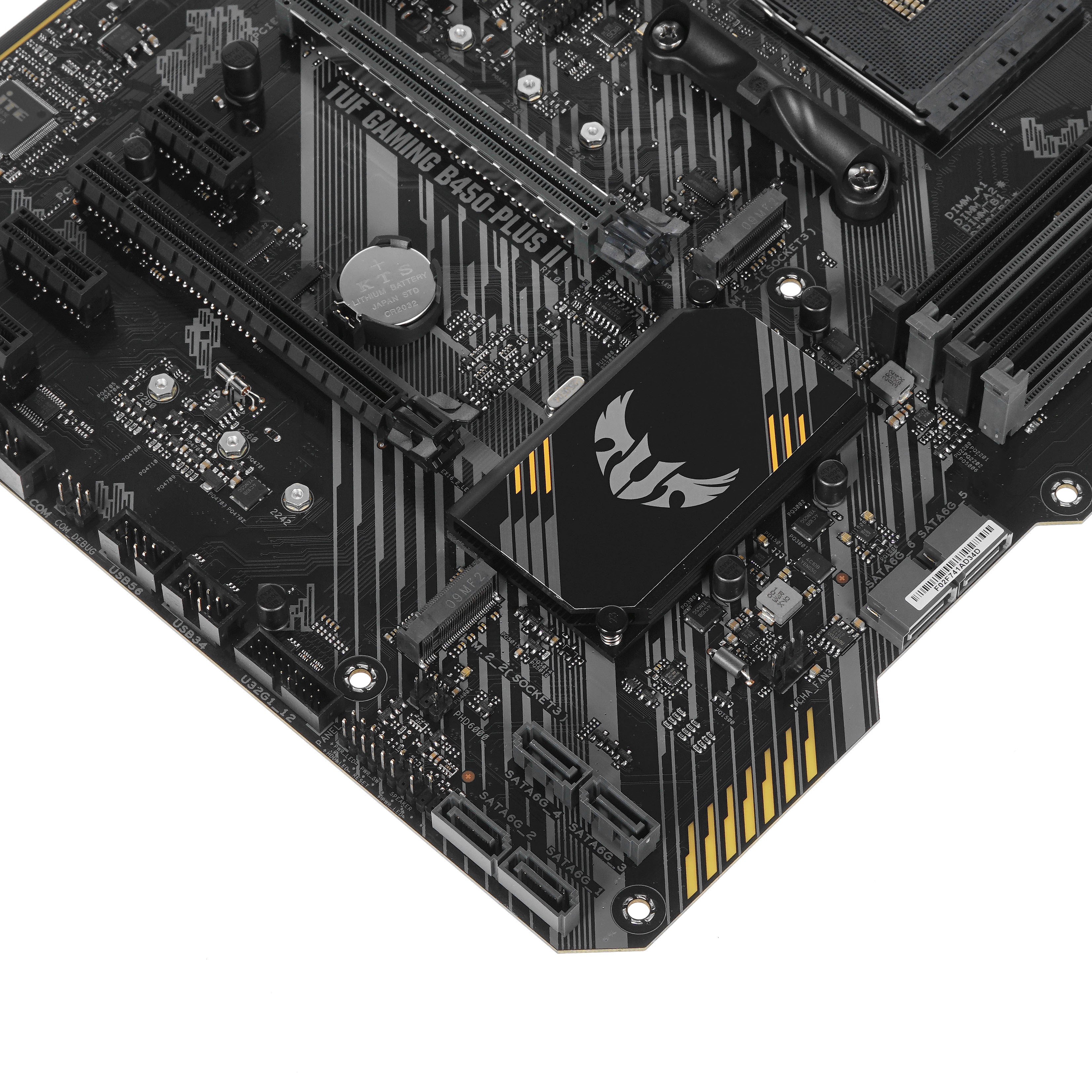 Материнская плата ASUS TUF GAMING B450-PLUS II, AM4, AMD B450, 4xDDR4, 6xSATA, 2xM.2, 1xPCI-E 3.0 x1