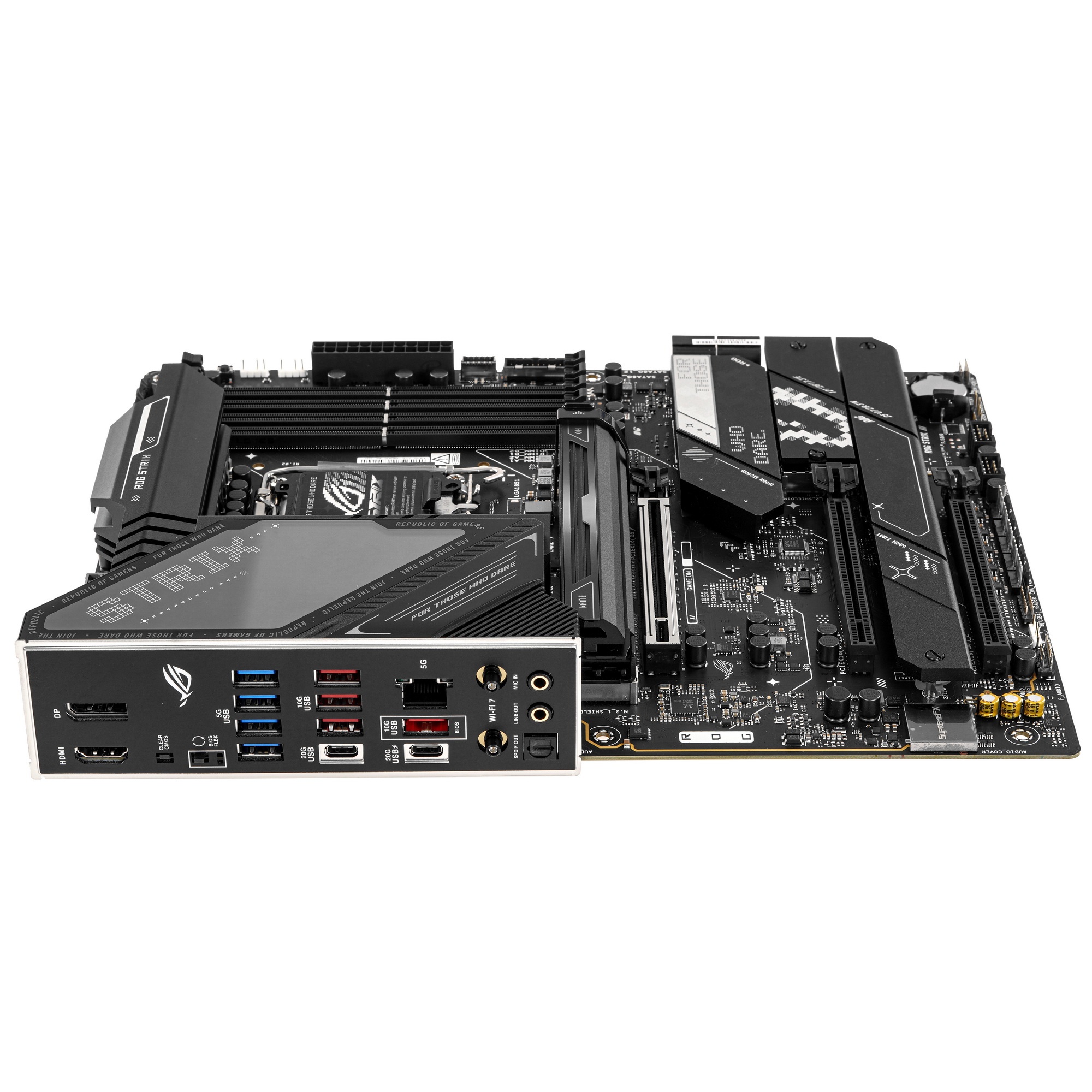 Материнская плата ASUS ROG STRIX Z890-H GAMING WIFI, LGA1851, Intel Z890, 4xDDR5, 4xSATA, 4xM.2, 1xP