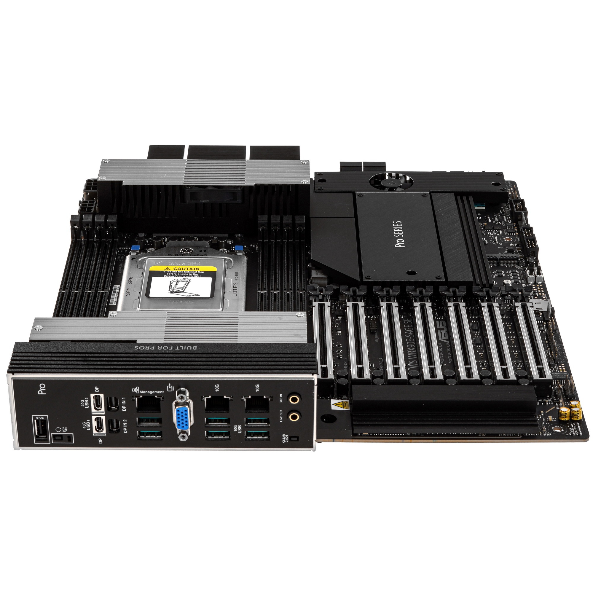Материнская плата ASUS Pro WS WRX90E-SAGE SE, sTR5, AMD WRX90, 8xDDR5, 4xSATA, 4xM.2, 6xPCI-E 5.0 x1