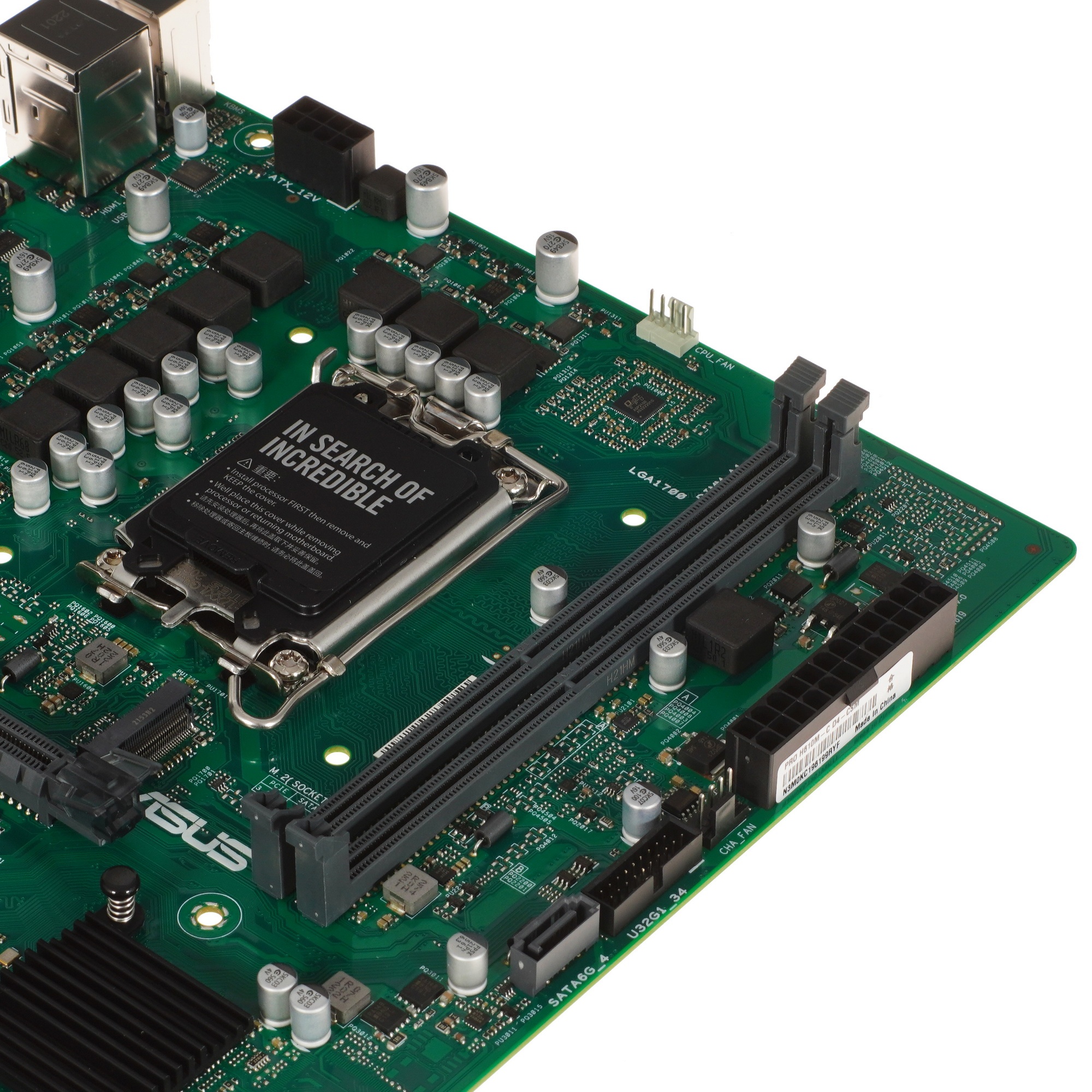 Материнская плата ASUS Pro H610M-C D4-CSM, LGA 1700, Intel H610, 2xDDR4, 4xSATA, 1xM.2, 1xPCI-E 4.0