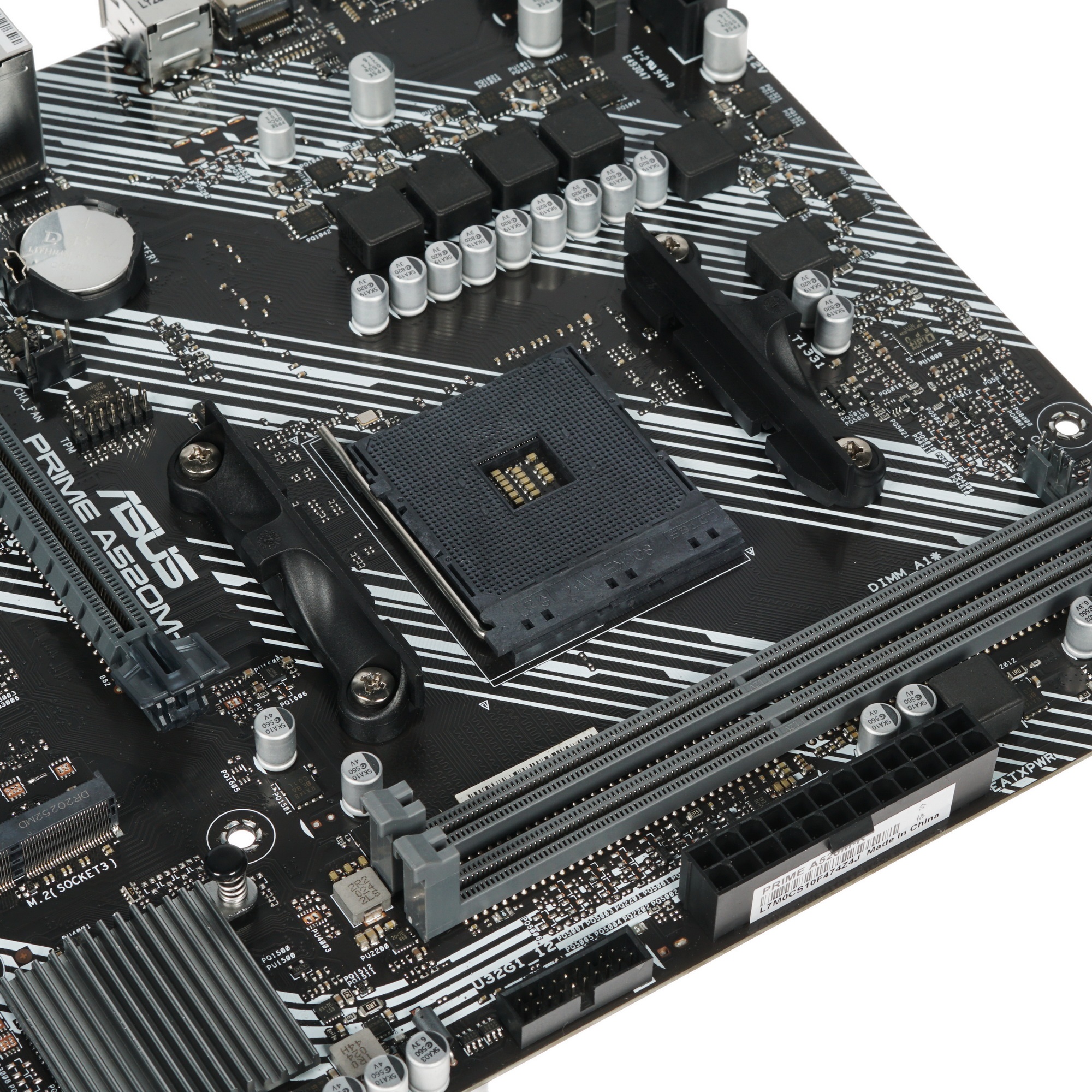 Материнская плата ASUS PRIME A520M-K, AM4, AMD A520, 2xDDR4, 4xSATA, 1xM.2, 1xPCIe 3.0 x16, 1xPCIe x