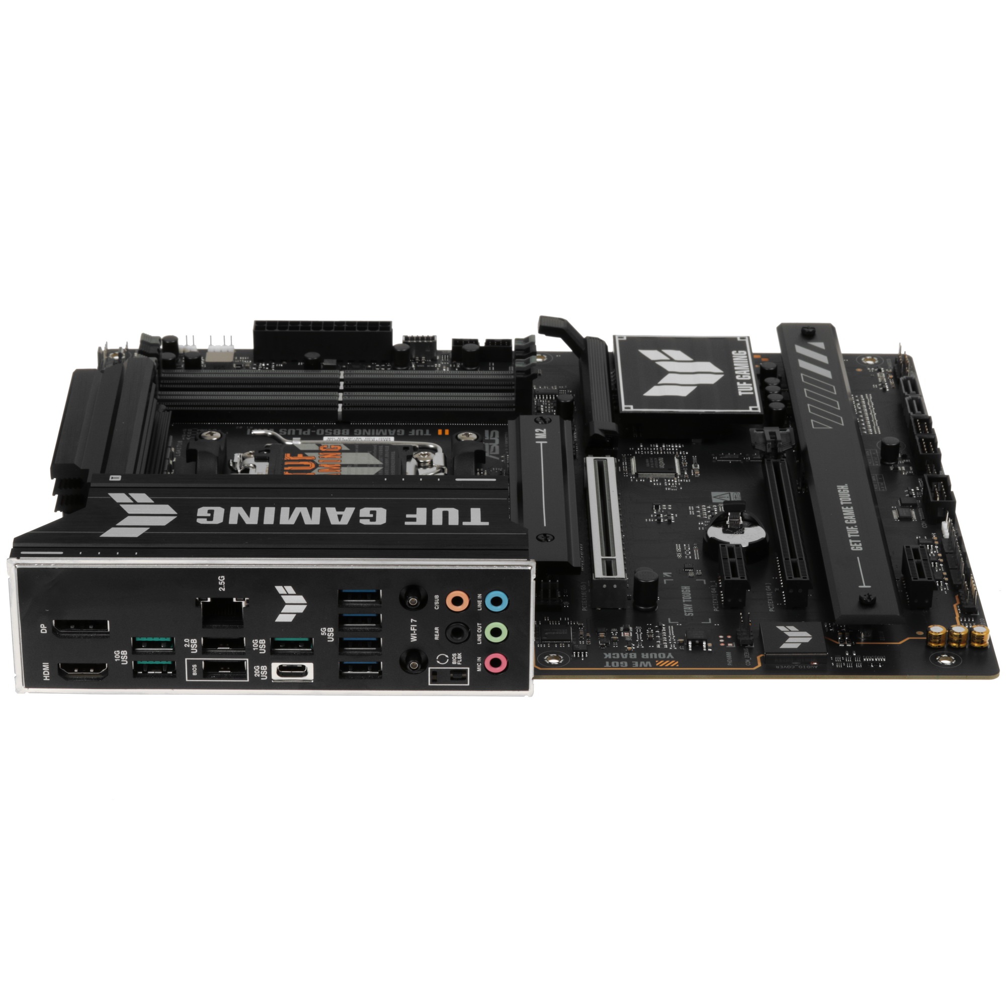Материнская плата ASUS TUF GAMING B850-PLUS WIFI, Socket AM5, AMD B850, 4xDDR5, 4xSATA, 3xM.2, 1xPCI