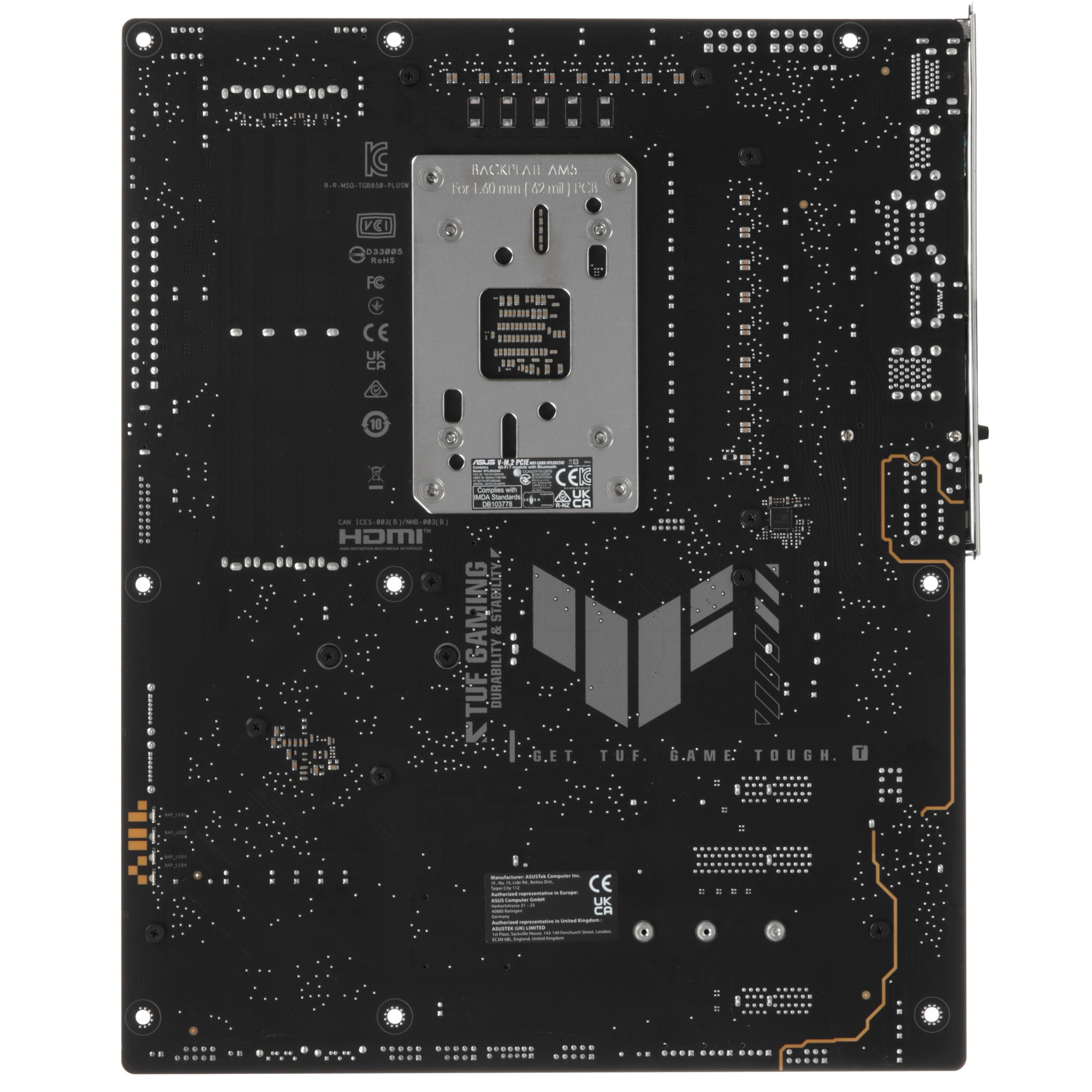 Материнская плата ASUS TUF GAMING B850-PLUS WIFI, Socket AM5, AMD B850, 4xDDR5, 4xSATA, 3xM.2, 1xPCI