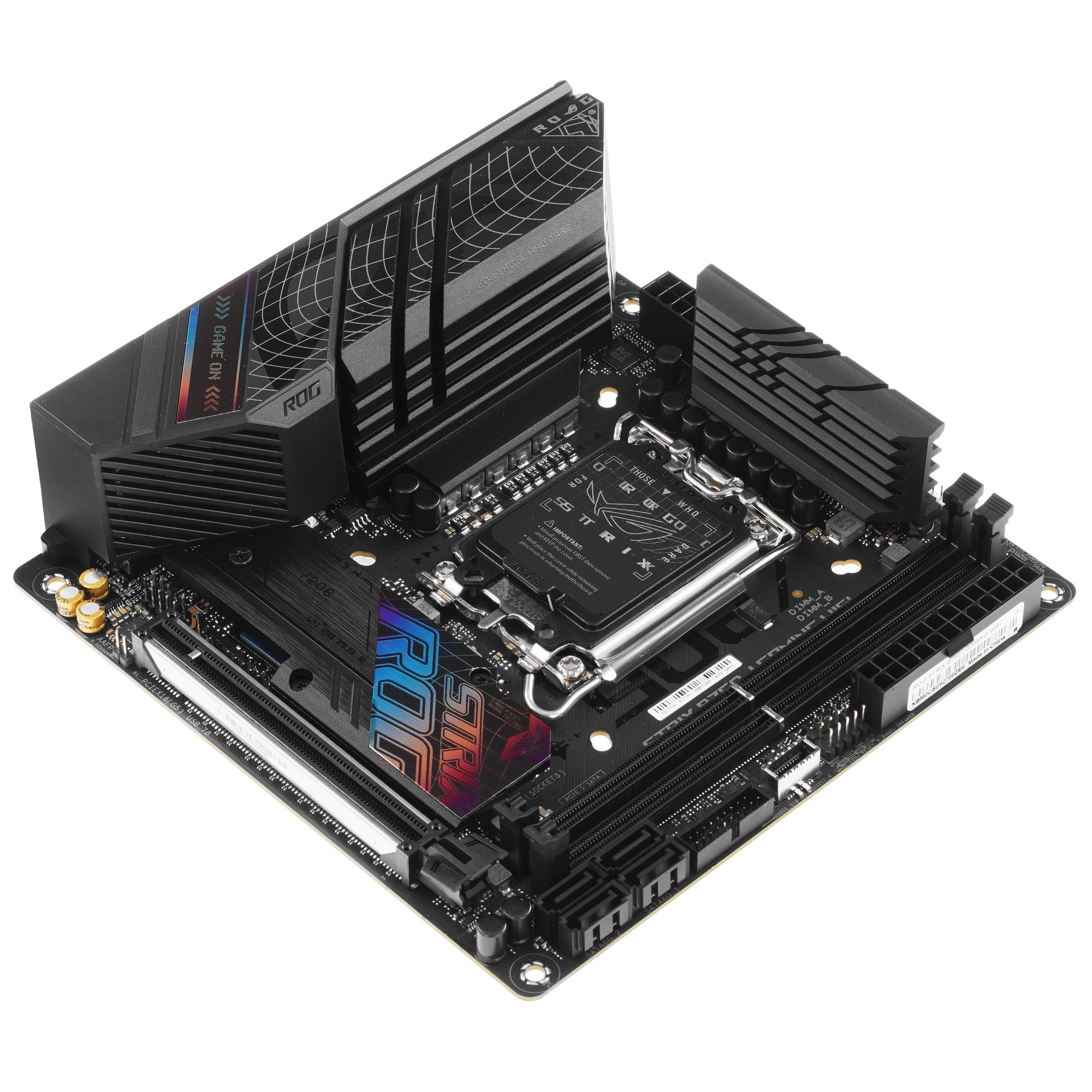 Материнская плата ASUS ROG STRIX B760-I GAMING WIFI, LGA 1700, Intel B760, 2xDDR5, 4xSATA, 2xM.2, 1x