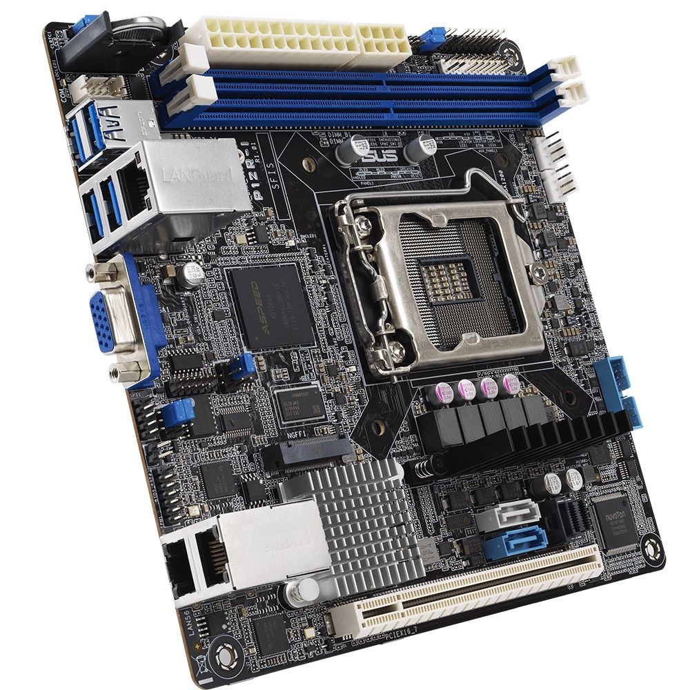Серверная материнская плата ASUS P12R-I, LGA 1200, Intel C252, 2xDDR4, 6xSATA, 1xM.2, 1xPCI-E 4.0 x1