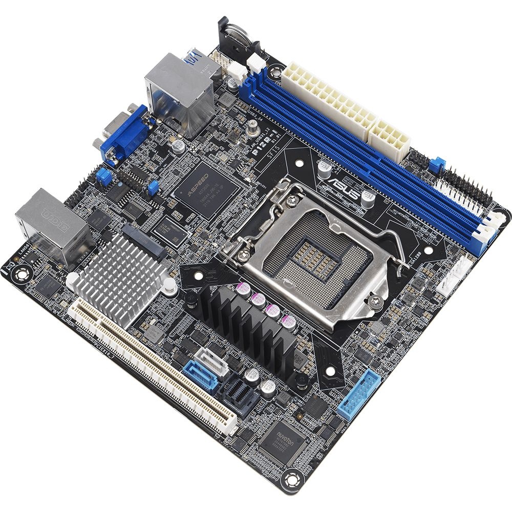 Серверная материнская плата ASUS P12R-I, LGA 1200, Intel C252, 2xDDR4, 6xSATA, 1xM.2, 1xPCI-E 4.0 x1