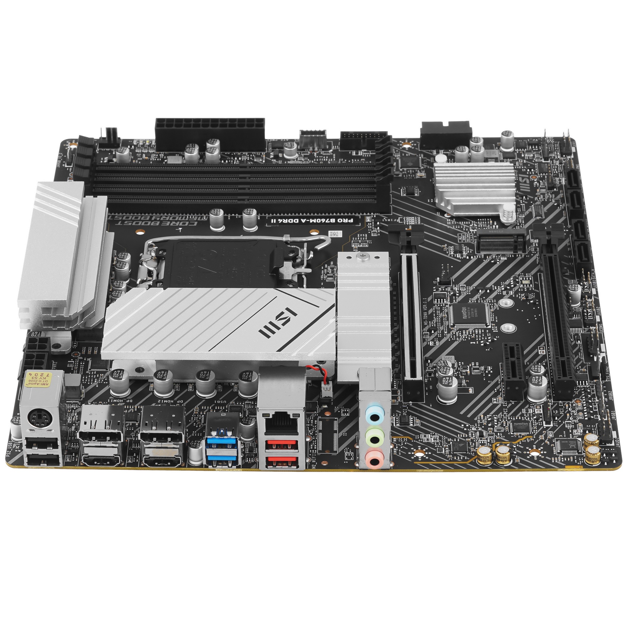 Материнская плата MSI PRO B760M-A DDR4 II Soc-1700 Intel B760 4xDDR4 mATX AC`97 8ch(7.1) 2.5Gg+HDMI+