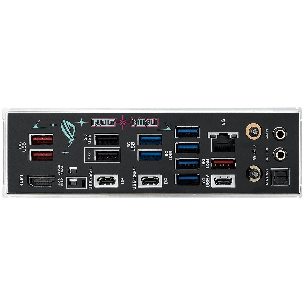 Материнская плата ASUS ROG STRIX X870E-H GAMING MIKU AM5 ATX 4xDDR5 2xPCIEx16 4xM.2 3xUSB-C HDMI 5GL