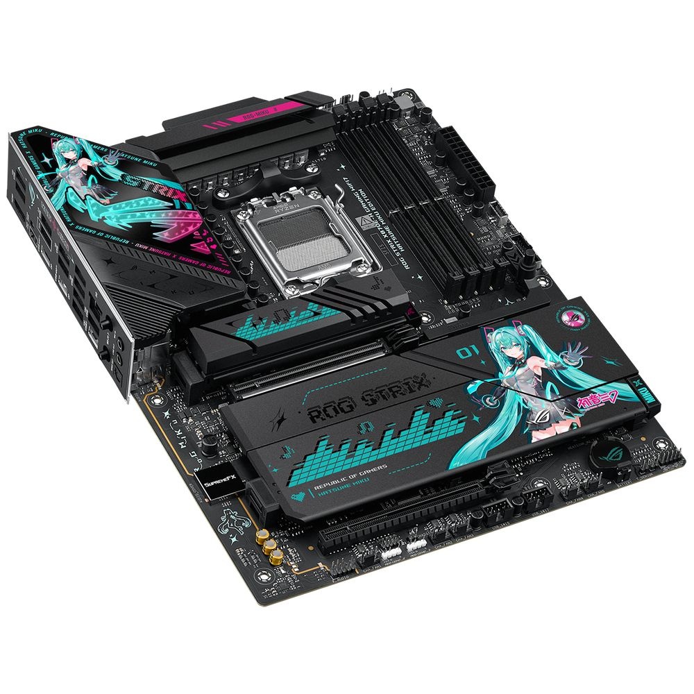 Материнская плата ASUS ROG STRIX X870E-H GAMING MIKU AM5 ATX 4xDDR5 2xPCIEx16 4xM.2 3xUSB-C HDMI 5GL