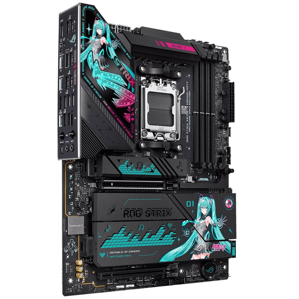 Материнская плата ASUS ROG STRIX X870E-H GAMING MIKU AM5 ATX 4xDDR5 2xPCIEx16 4xM.2 3xUSB-C HDMI 5GL