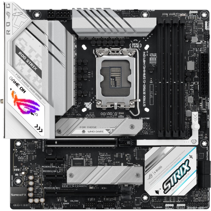 Материнская плата ASUS ROG STRIX B760-G GAMING WIFI D4, LGA 1700, Intel B760, 4xDDR4, 4xSATA, 2xM.2,