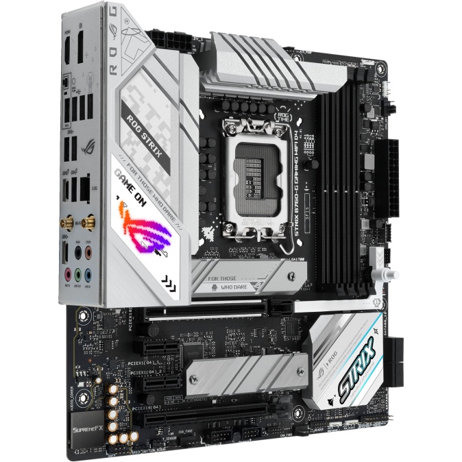 Материнская плата ASUS ROG STRIX B760-G GAMING WIFI D4, LGA 1700, Intel B760, 4xDDR4, 4xSATA, 2xM.2,