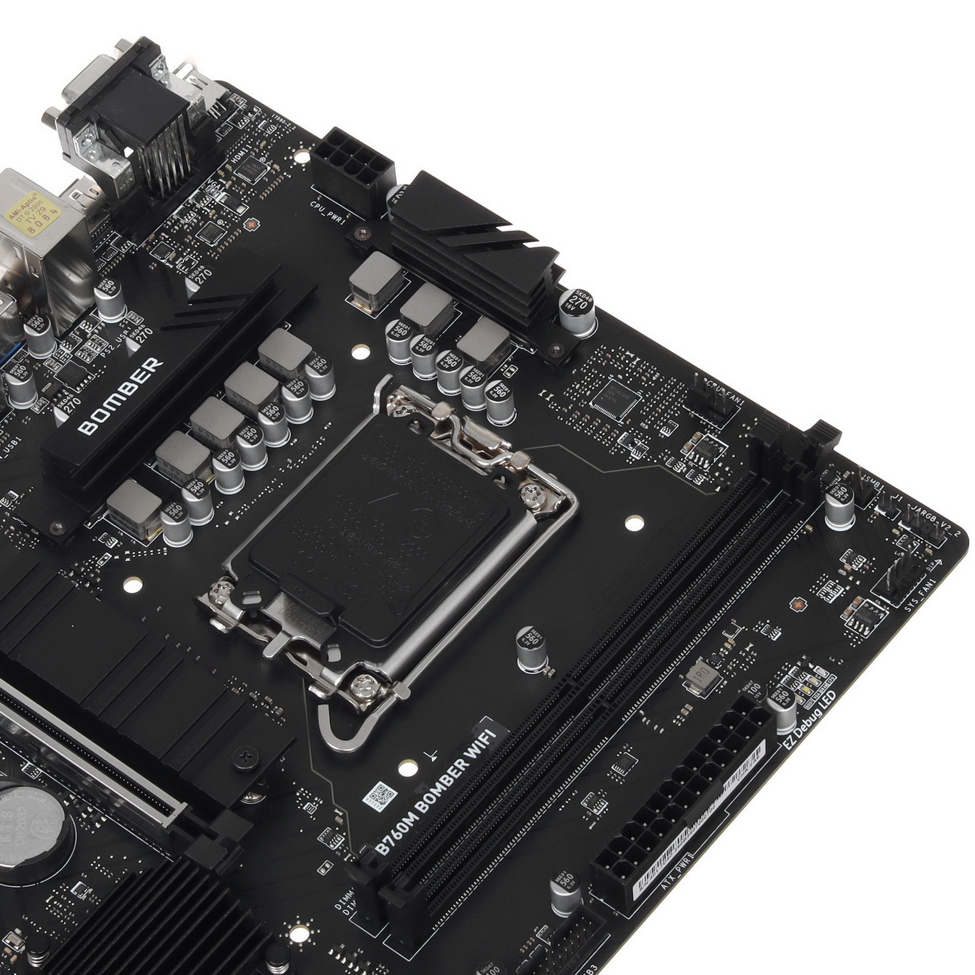 Материнская плата MSI B760M BOMBER WIFI Soc-1700 Intel B760 2xDDR5 mATX AC`97 8ch(7.1) 2.5Gg+VGA+HDM