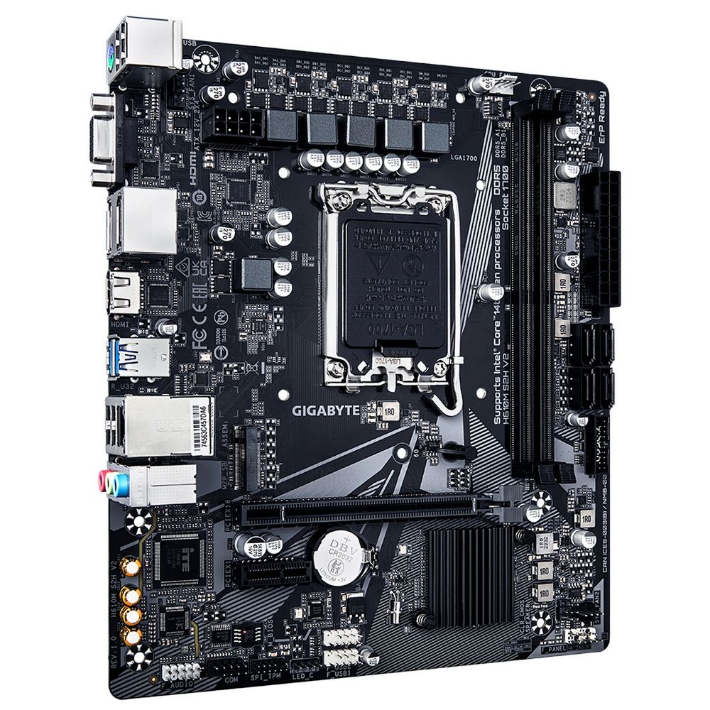 Материнская плата Gigabyte H610M S2H V2 DDR4, LGA 1700, Intel H610, 2xDDR4, 4xSATA, 1xM.2, 1xPCI-E 4