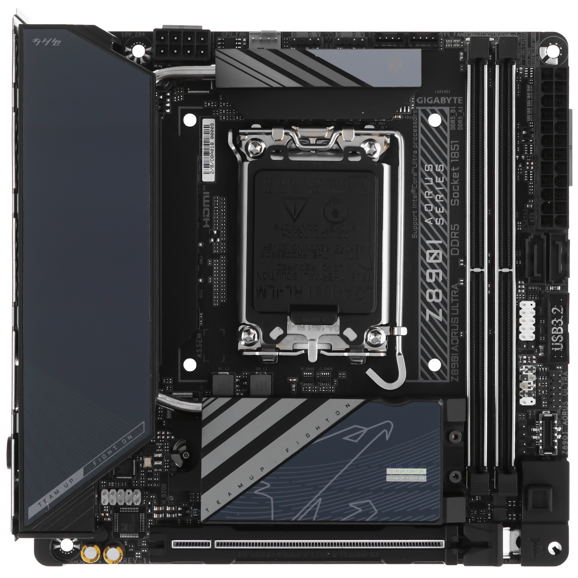 Материнская плата Gigabyte Z890I AORUS ULTRA, LGA 1851, Intel Z890, 2xDDR5, 2xSATA, 2xM.2, 1xPCIe 5.