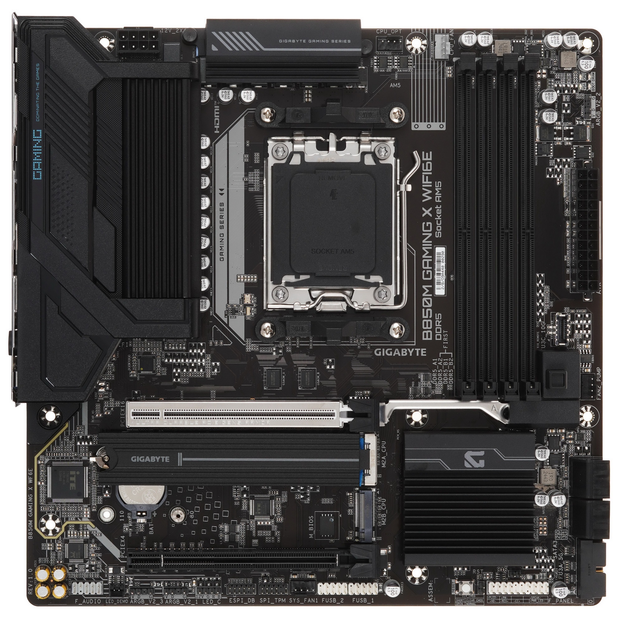 Материнская плата Gigabyte B850M GAMING X WIFI6E, Socket AM5, AMD B850, 4xDDR5, 4xSATA, 2xM.2, 1xPCI