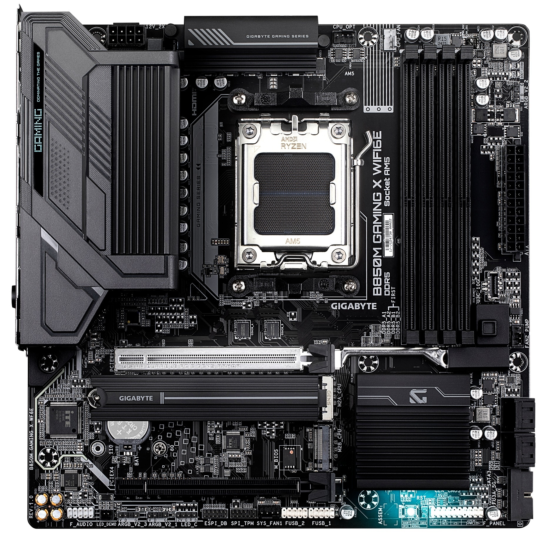 Материнская плата Gigabyte B850M GAMING X WIFI6E, Socket AM5, AMD B850, 4xDDR5, 4xSATA, 2xM.2, 1xPCI